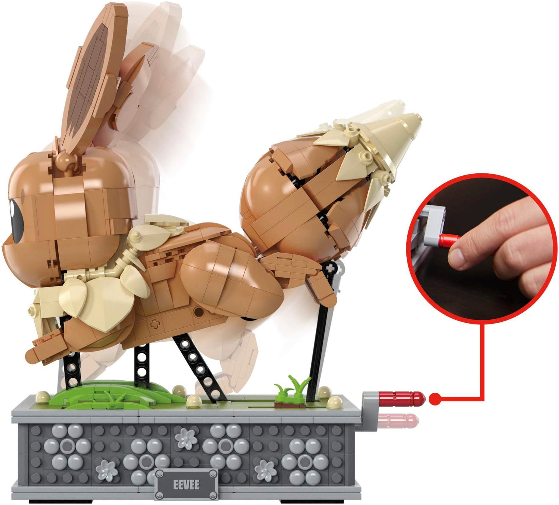 MEGA Konstruktionsspielsteine »MEGA Pokémon, Bewegliches Evoli«