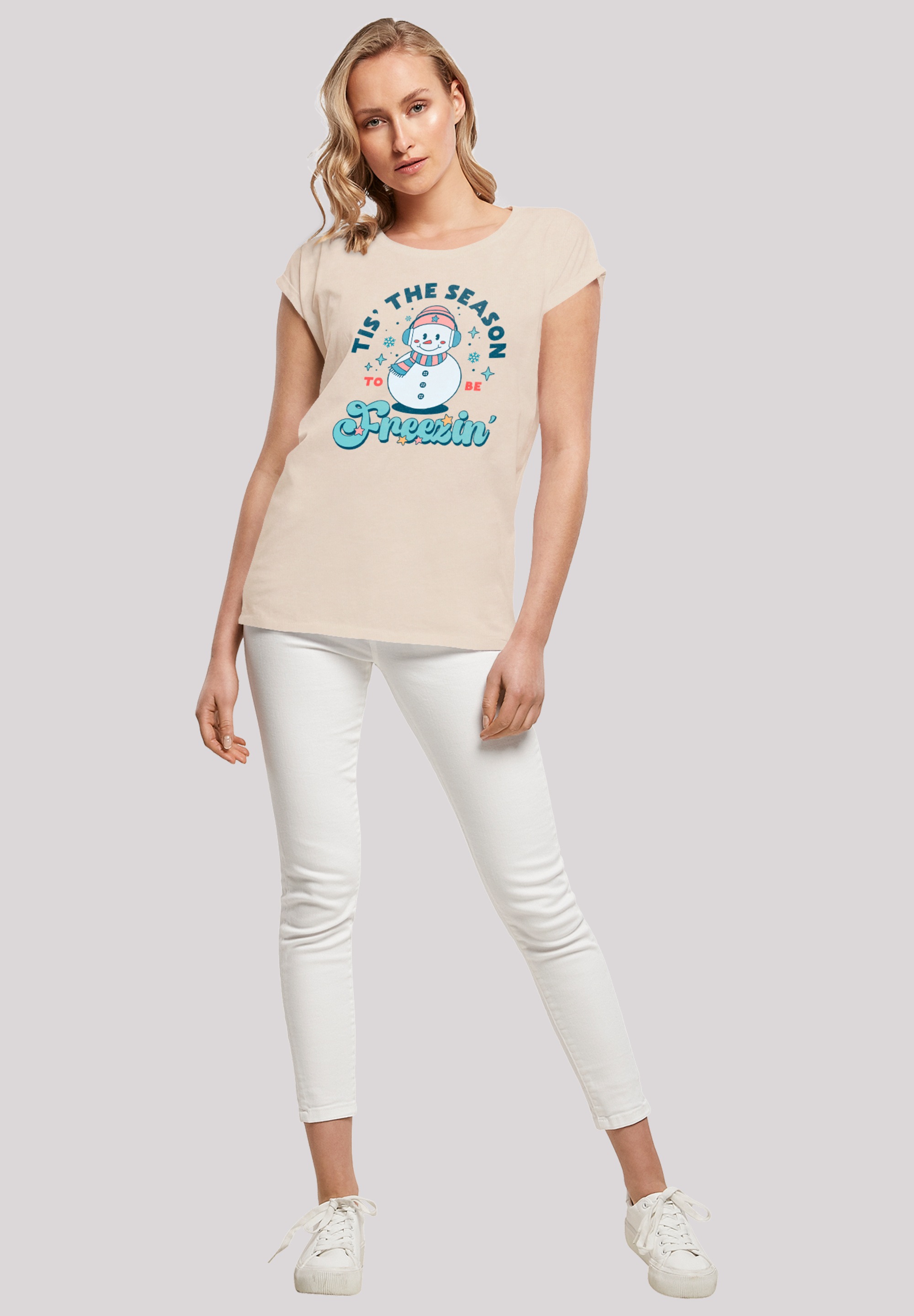 F4NT4STIC T-Shirt »Tis The Season to Be Freezin Winter«, Premium Qualität