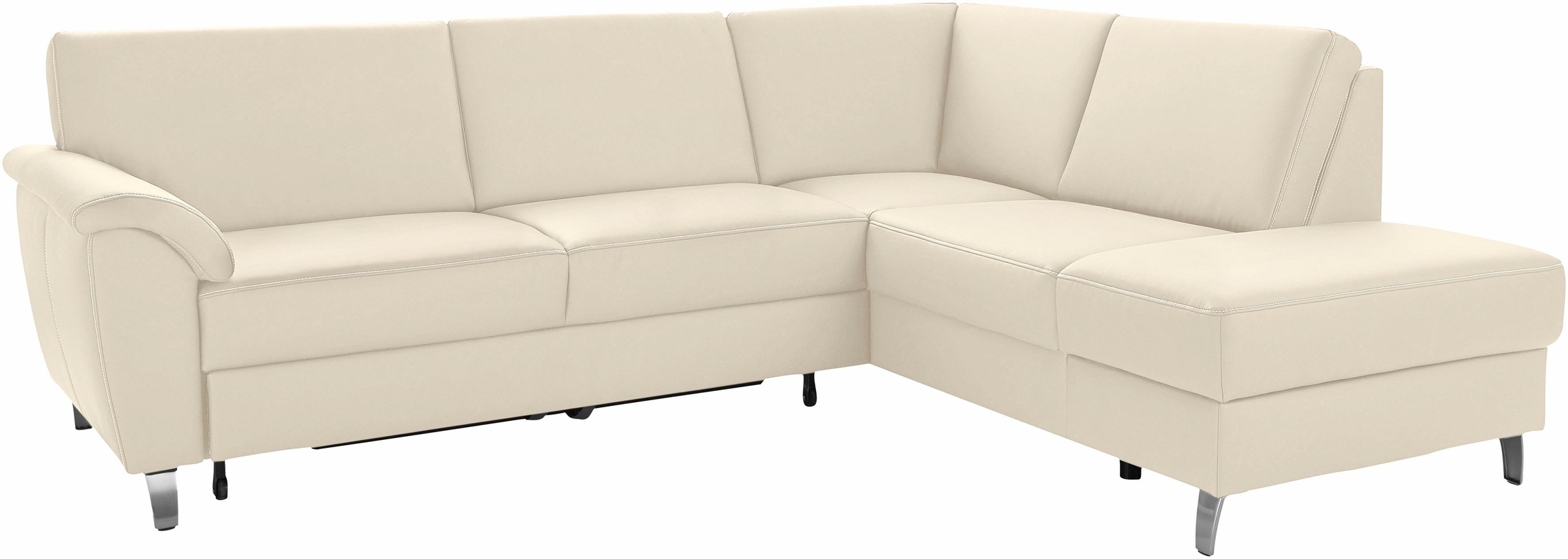 sit&more Ecksofa »Texel L-Form«, mit Federkern, wahlweise mit Bettfunktion und Bettkasten