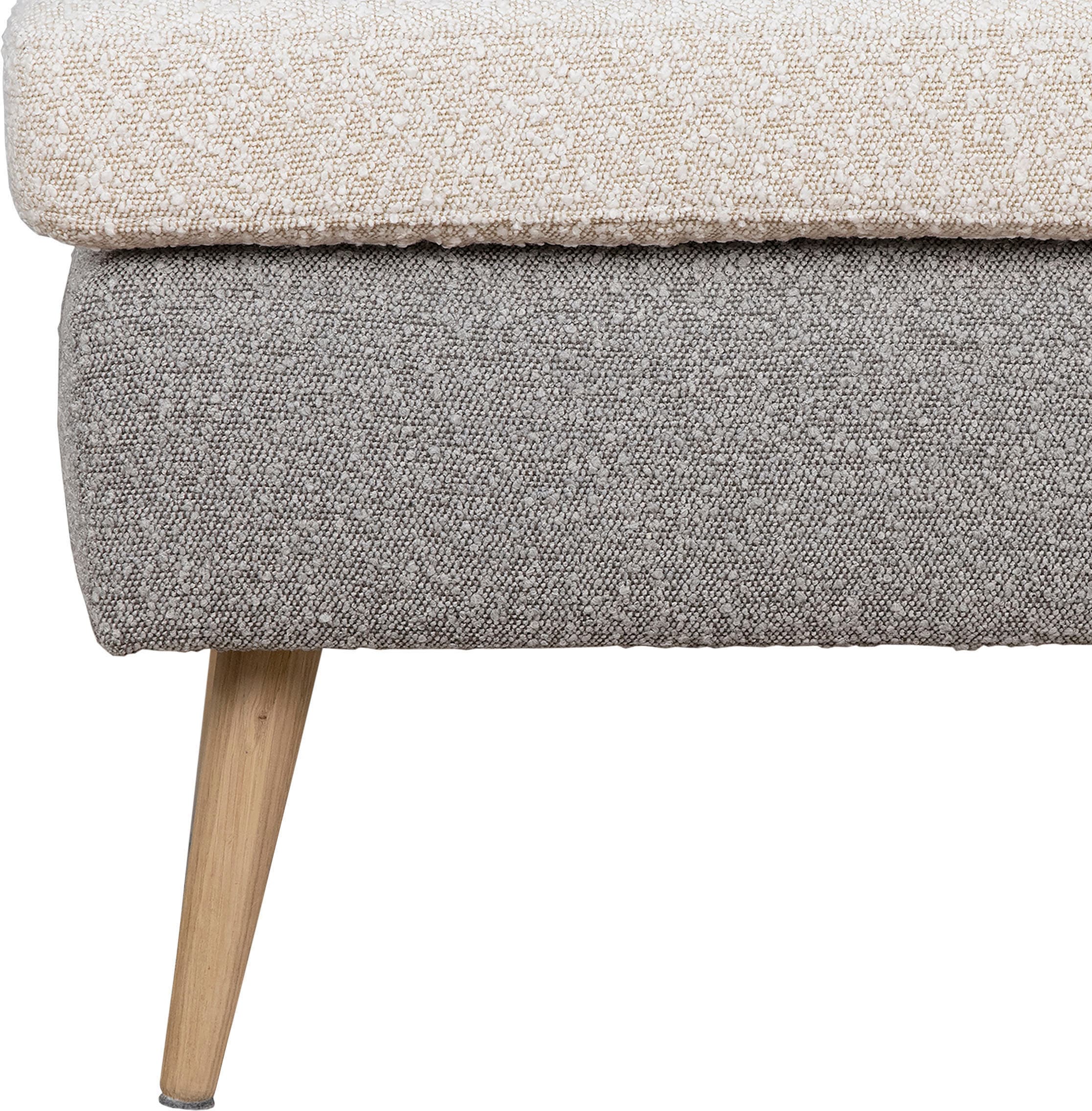 Guido Maria Kretschmer Home&Living Sessel »Salla Bezug Bouclé oder Struktur fein, Ohrensessel«, wahlweise mit oder ohne Hocker; großer Sessel: Maße B/T/H: 78/94/118cm