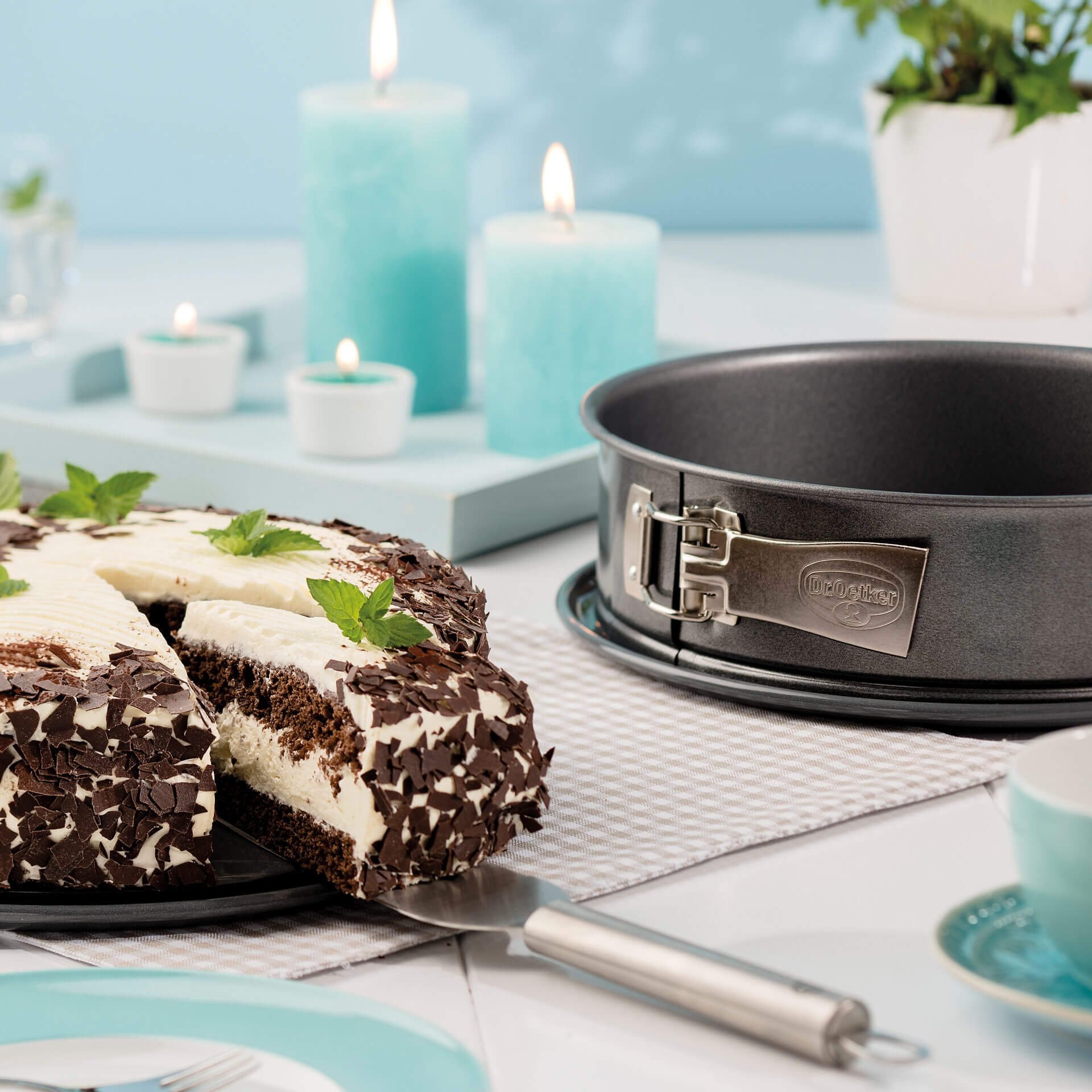 Dr. Oetker Küchenhelfer Springform »Back-Harmonie, mit Emaille-Servierboden«