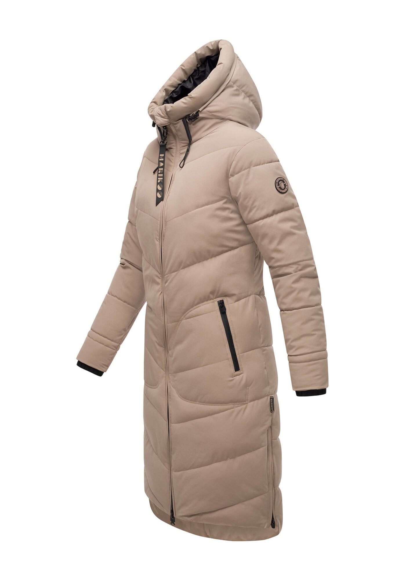Marikoo Winterjacke »Benikoo«, langer Winter Mantel gesteppt