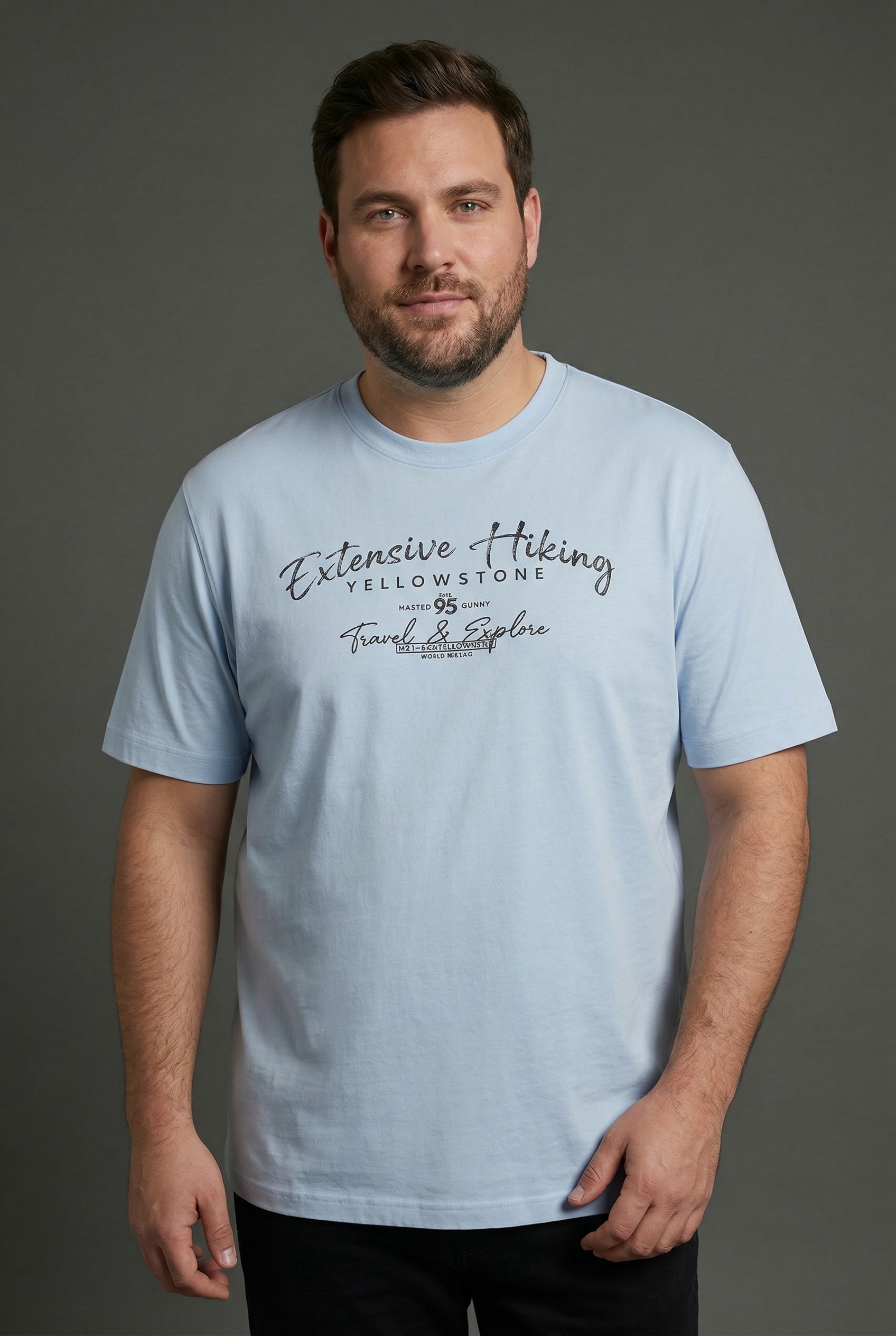Man's World Plus Rundhalsshirt »auch in Grosse Größen bis Gr. 7XL Ärmel-Fit« Regular Fit, Kurzarm, mit Rundhalsausschnitt, bedruckt