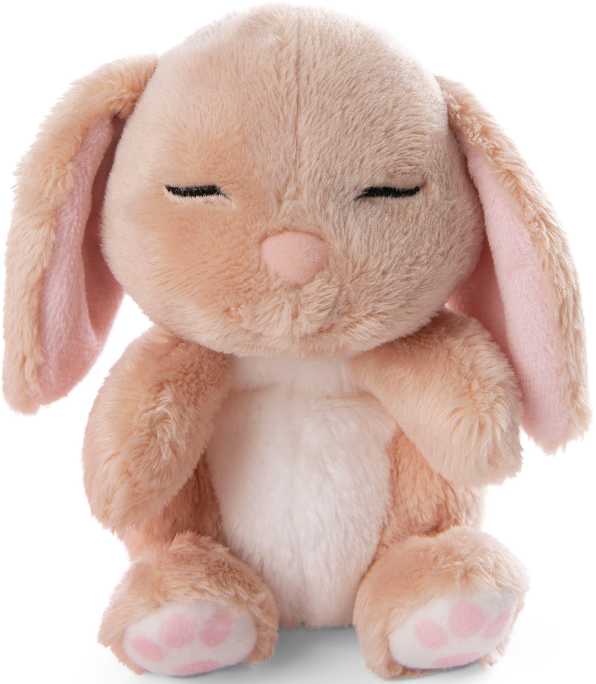 Nici Kuscheltier »Sleeping Pets, Hase karamell, 12 cm«, im Körbchen