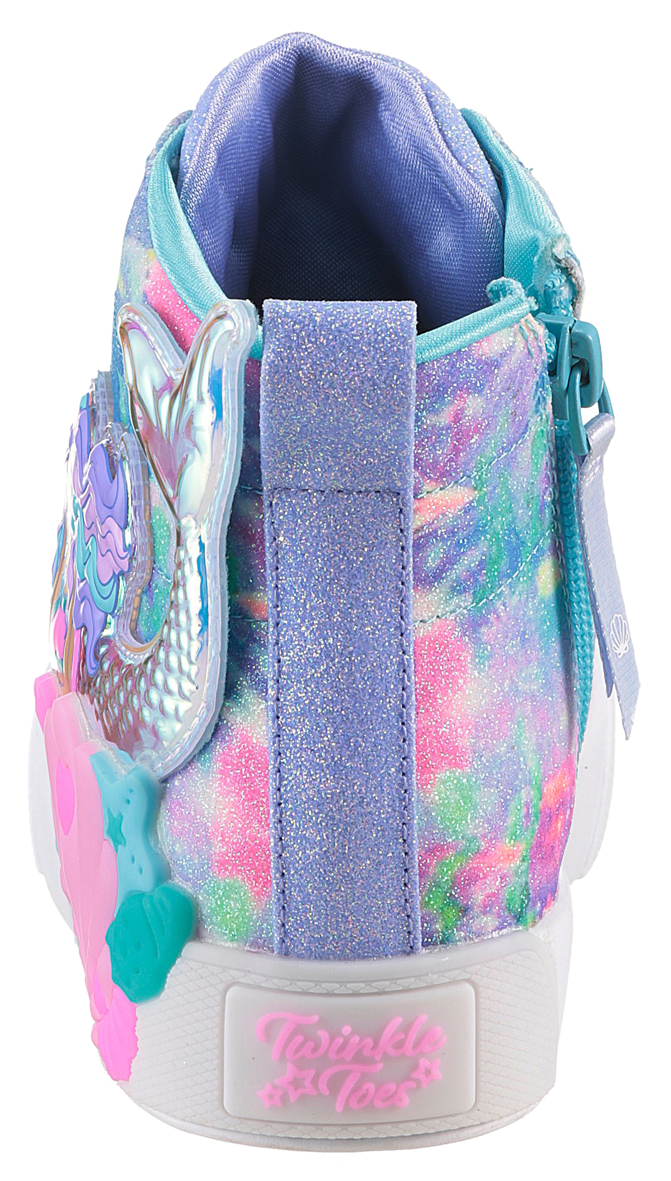 Thumbnail - Skechers Sneaker "TWINKLE MAGIC LIGHTS", Blink,-Schnürboots,Reißver.,Glitzer, Größenschablone zum Download
