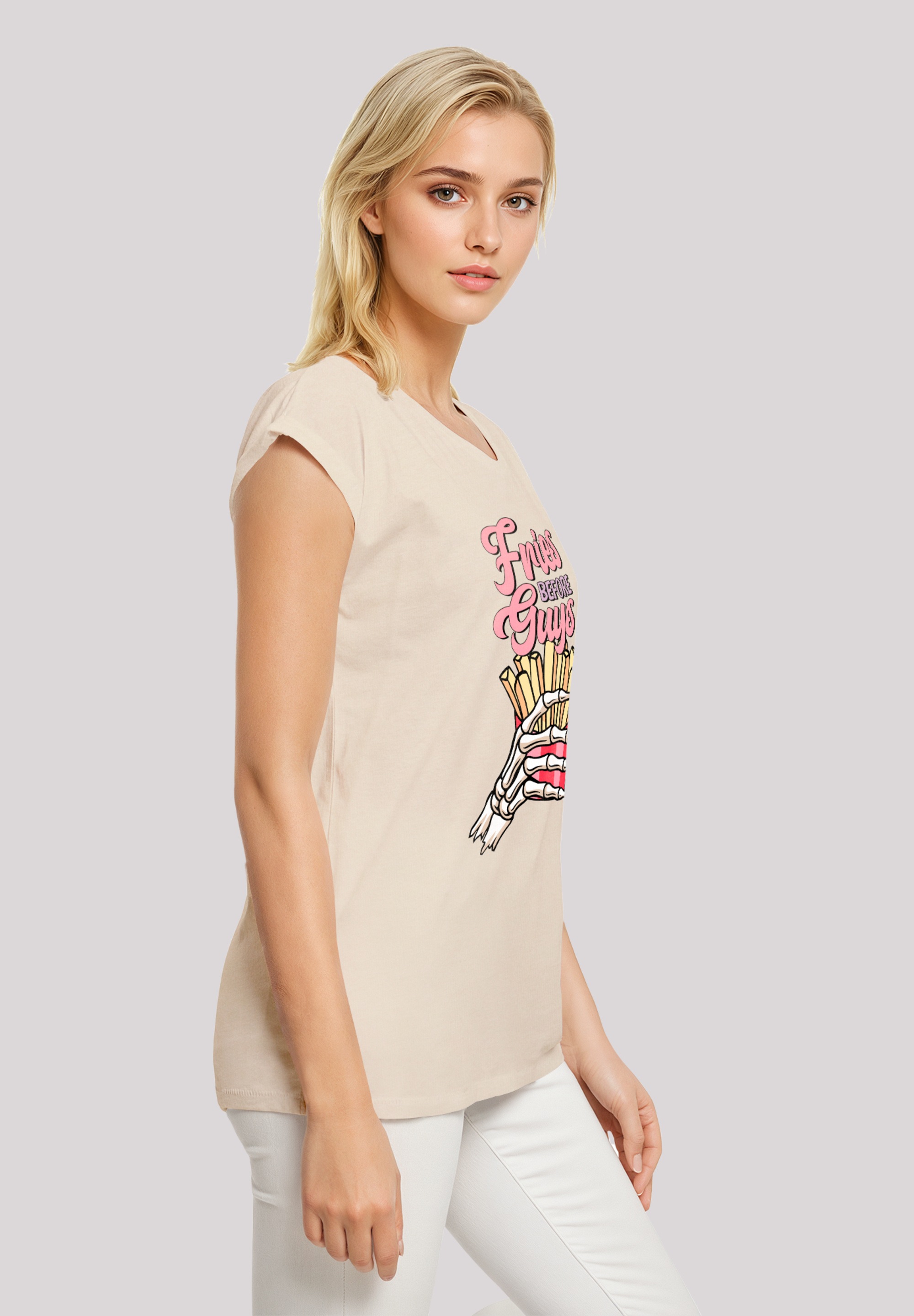 F4NT4STIC T-Shirt »Anti Valentinstag Fries«, Premium Qualität
