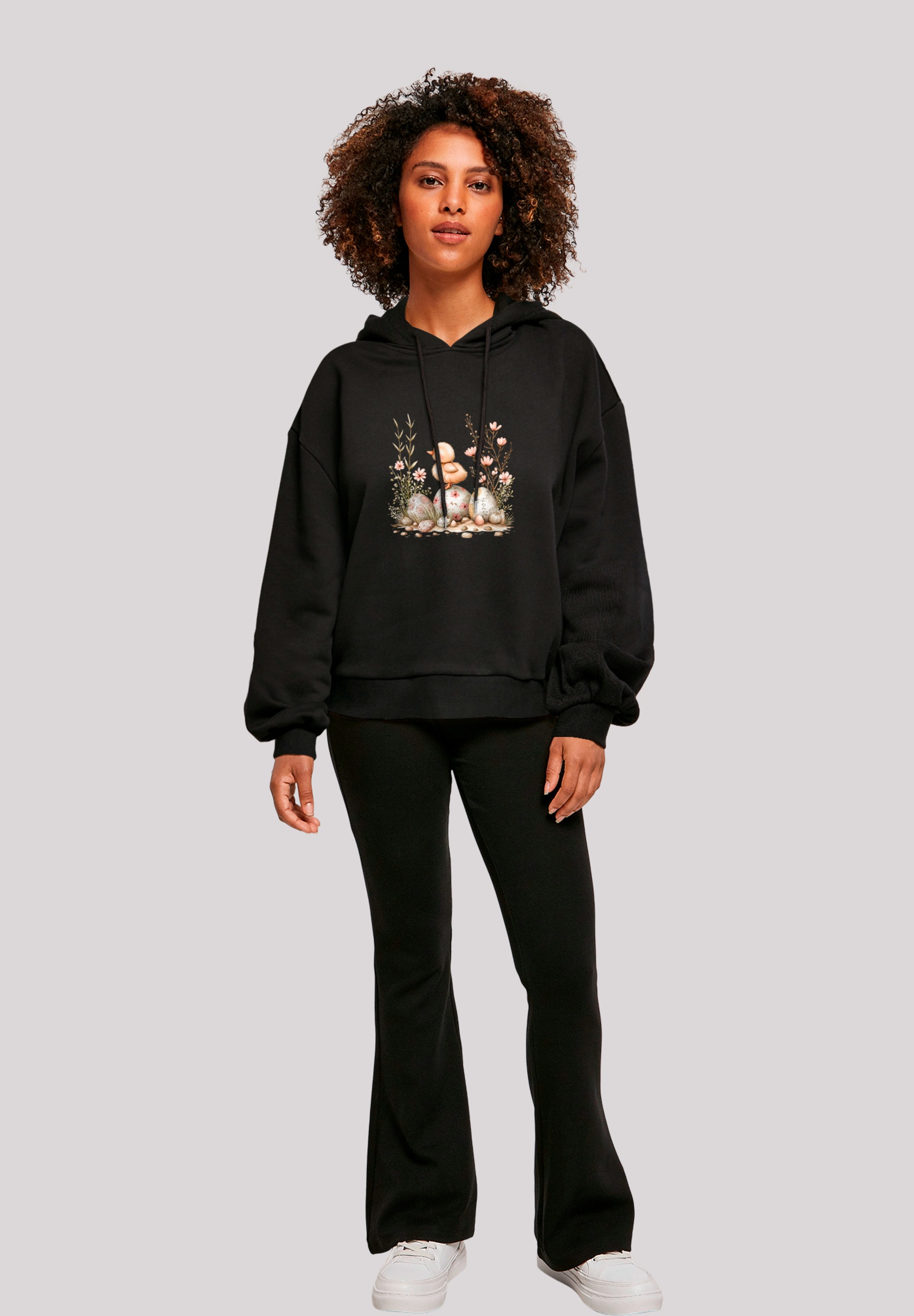F4NT4STIC Sweatshirt »Ostern Küken Ei Blumen«, Premium Qualität