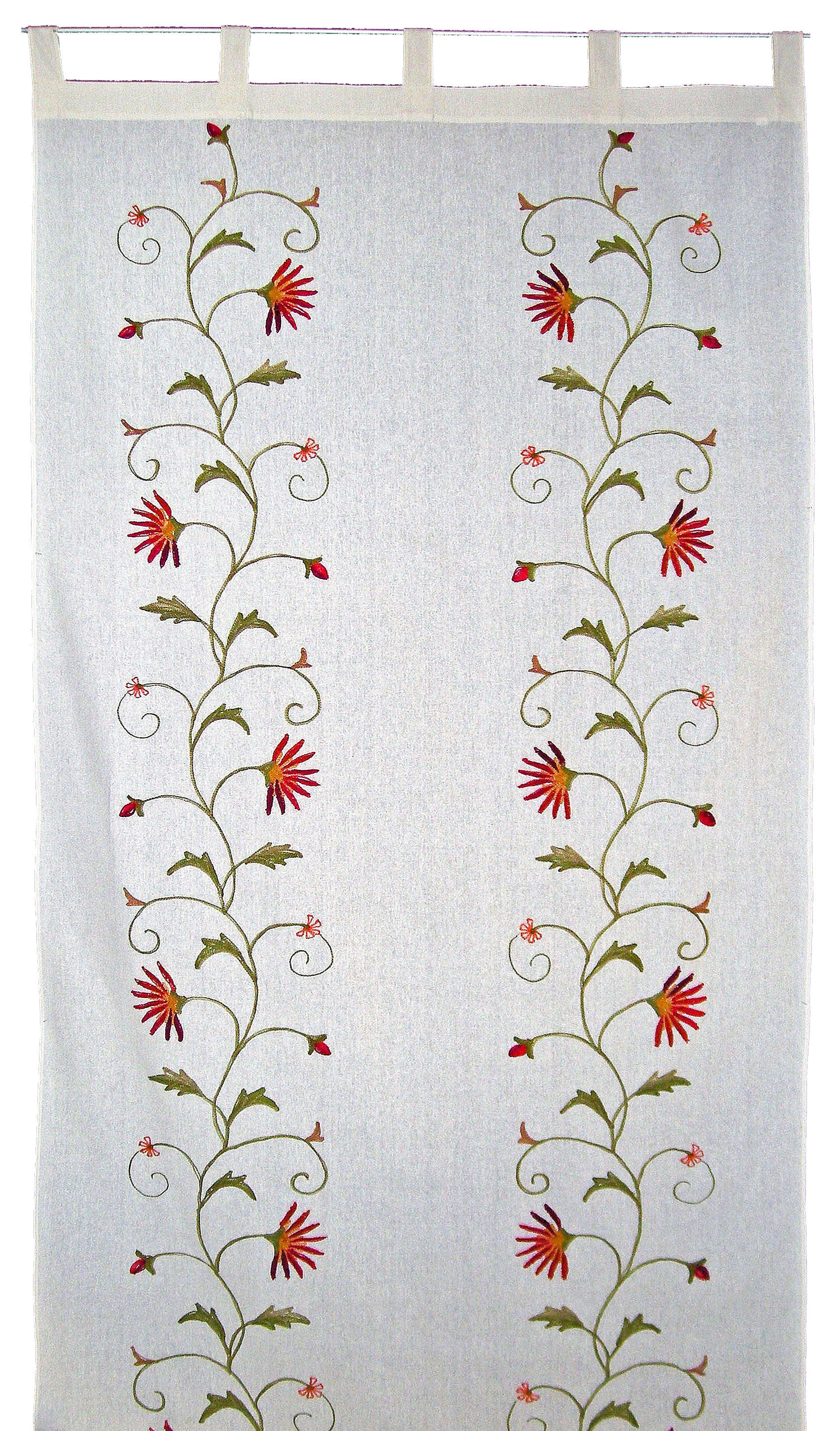 OF »Fuschlsee«, BAUR St.), HOME DECO floraler ART HOSSNER - | Vorhang (1 Shabby-Chic