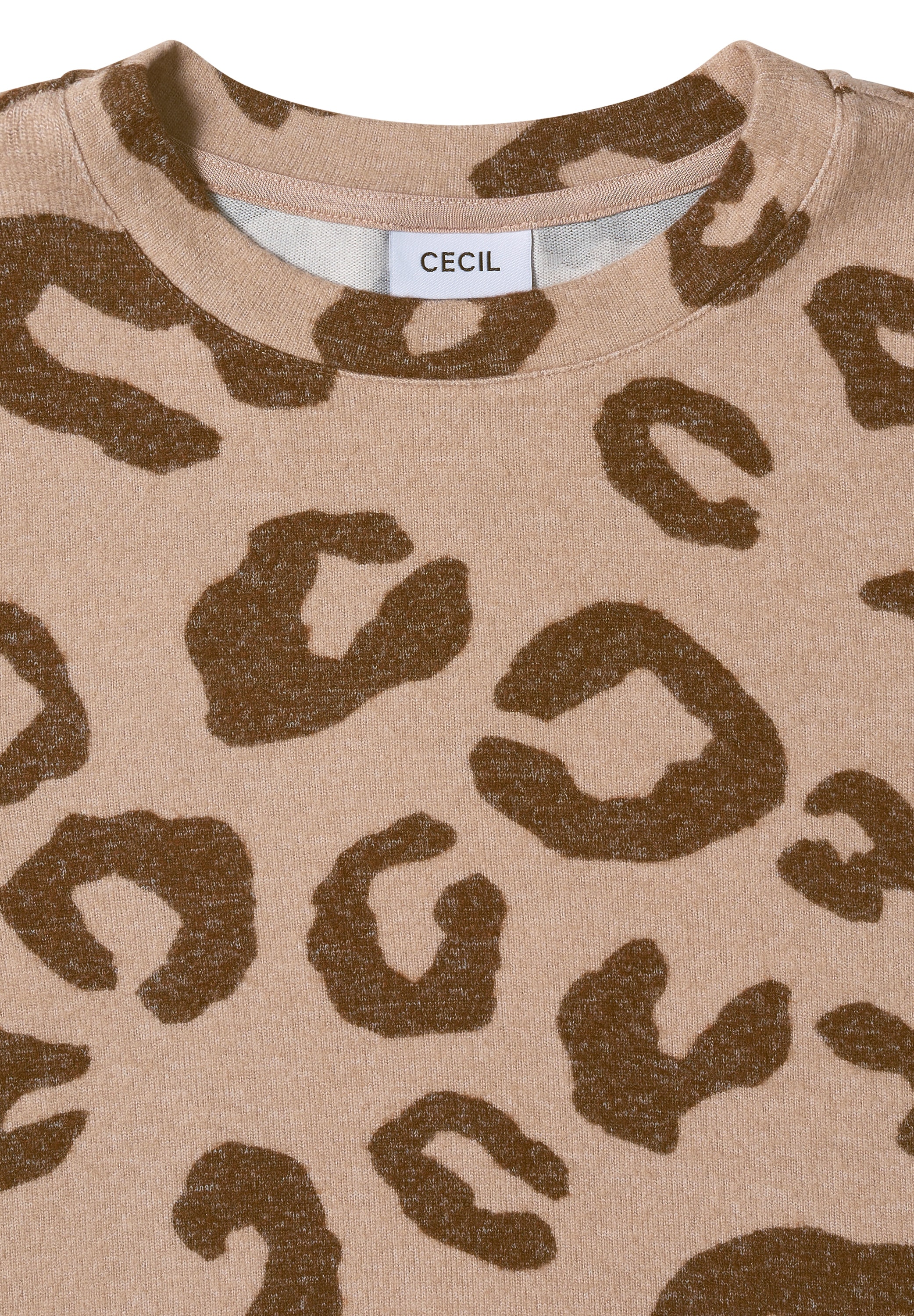 Cecil Langarmshirt, aus softem Materialmix