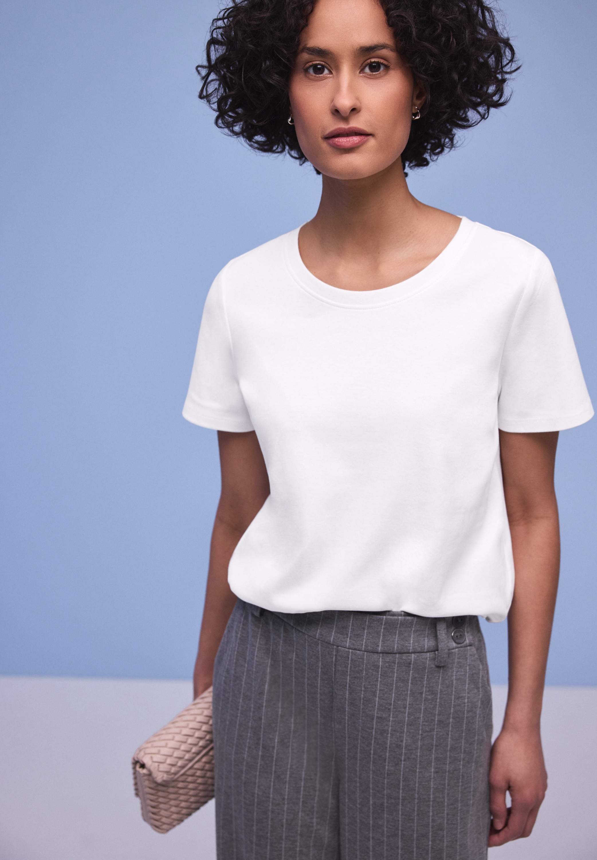 STREET ONE T-Shirt aus reiner Baumwolle günstig online kaufen