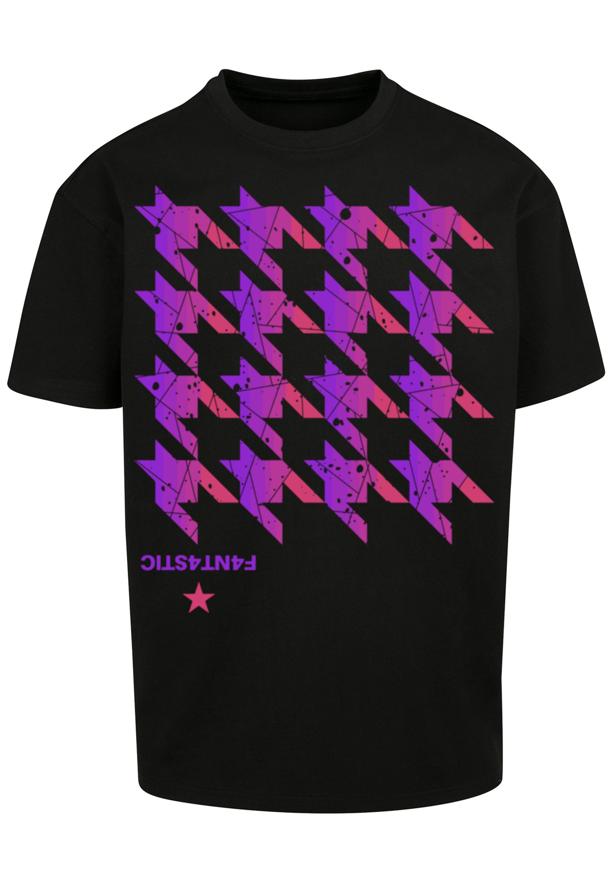 F4NT4STIC T-Shirt »Hahnentritt Pink«, Print