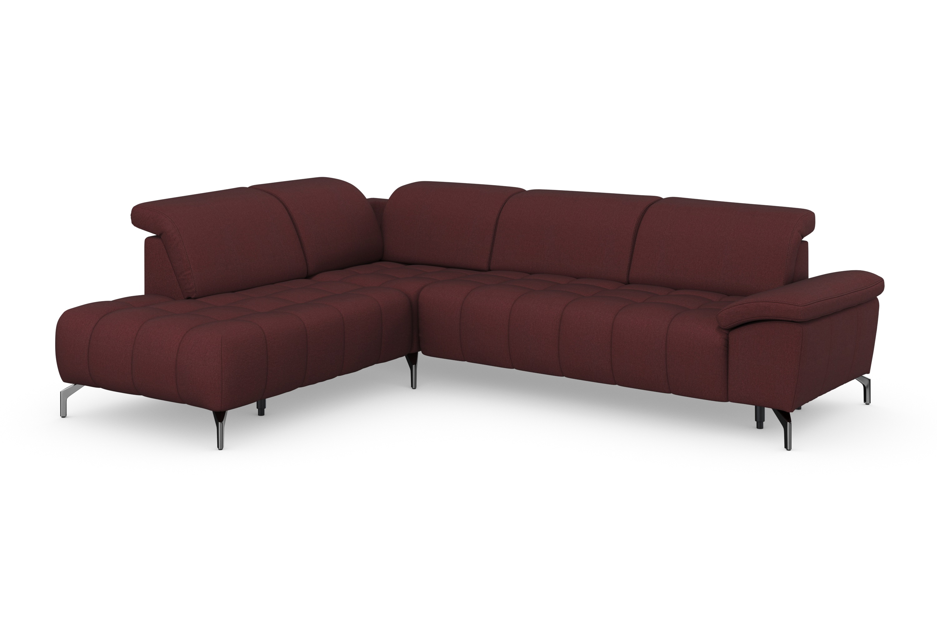 Thumbnail - sit&more Ecksofa "Cool L-Form" wahlweise mit Kopfteilverstellung und Vorziehsitz motorisch