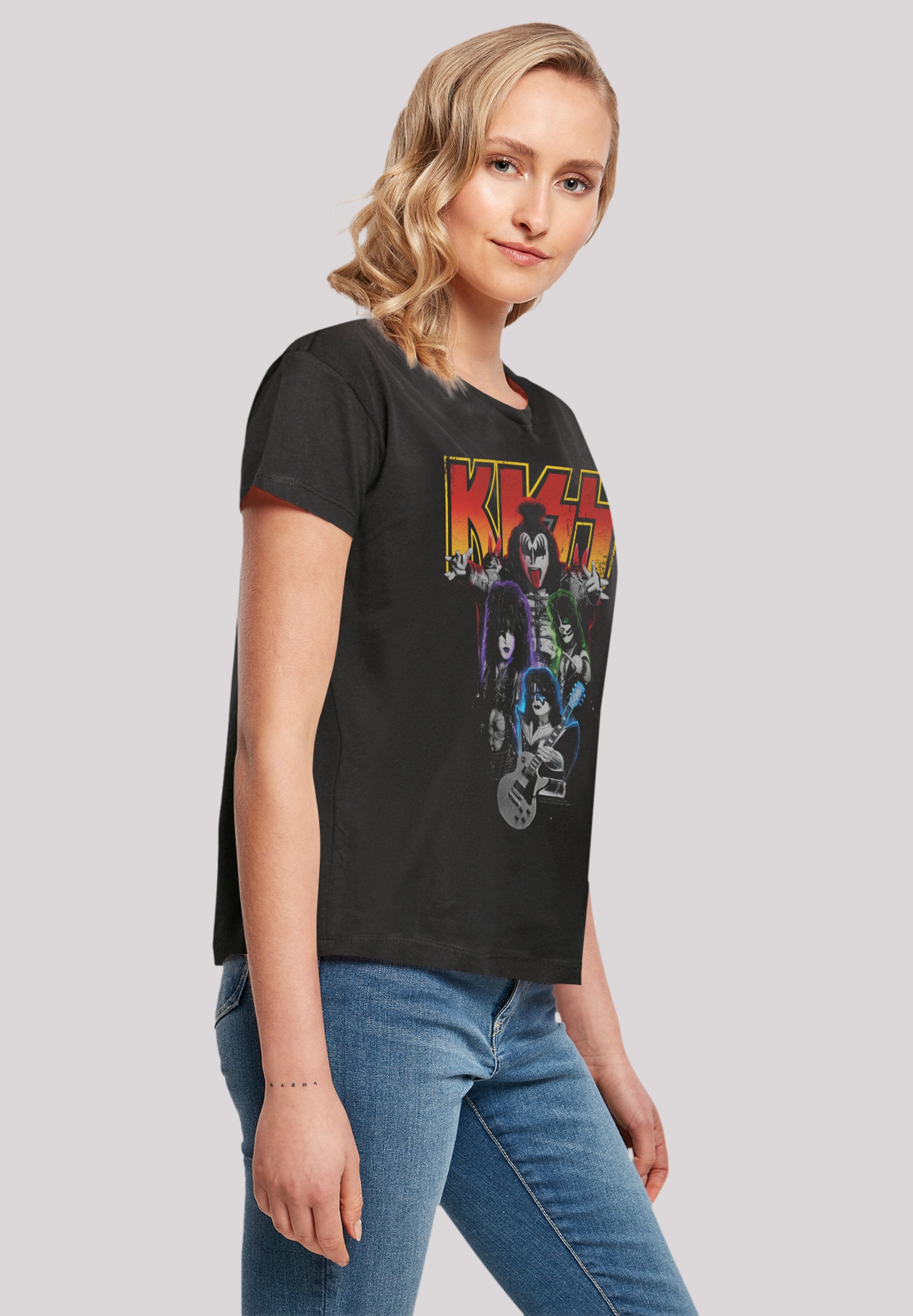 F4NT4STIC T-Shirt »Kiss Neon Band«, Premium Qualität