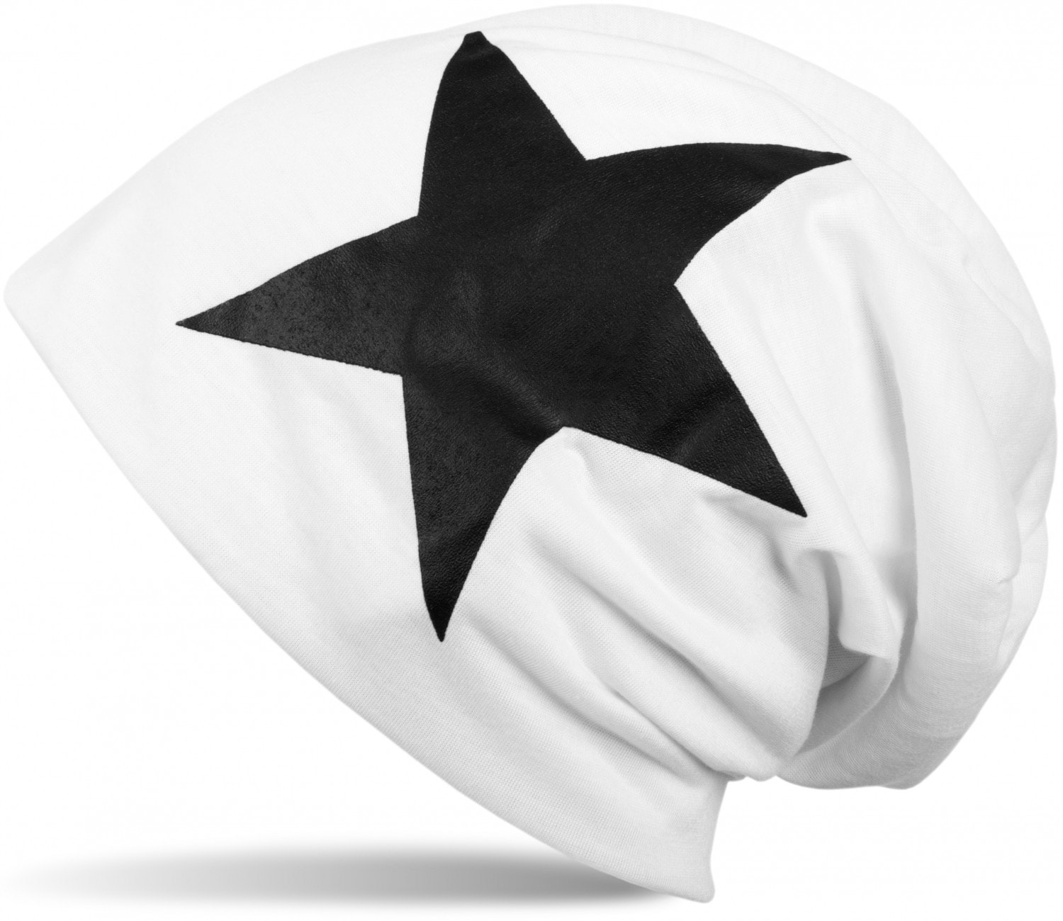 styleBREAKER Beanie "Beanie mit Stern Print" 1 Stk. günstig online kaufen