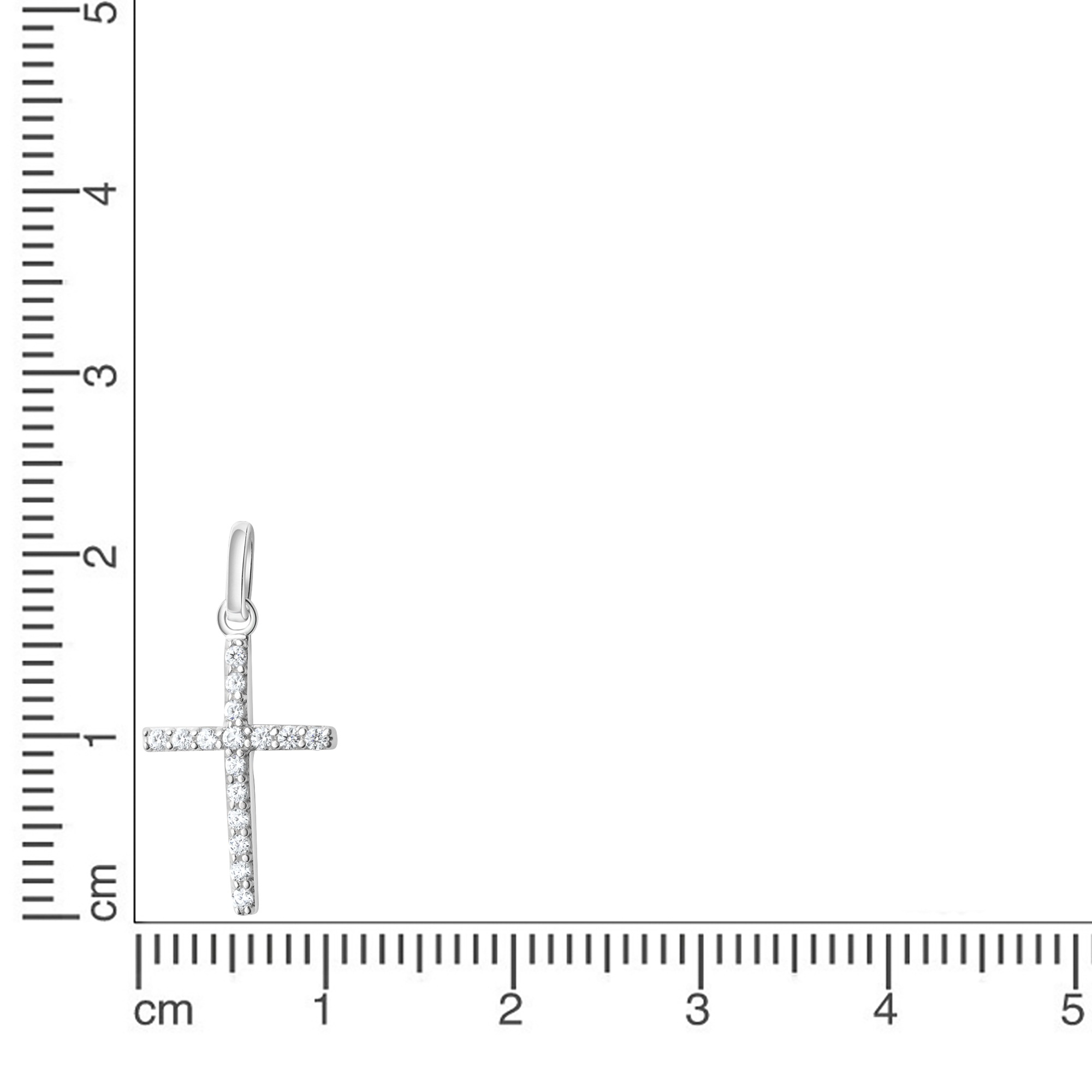 Vivance Kettenanhänger »925-Sterling Silber rhodiniert Zirkonia«