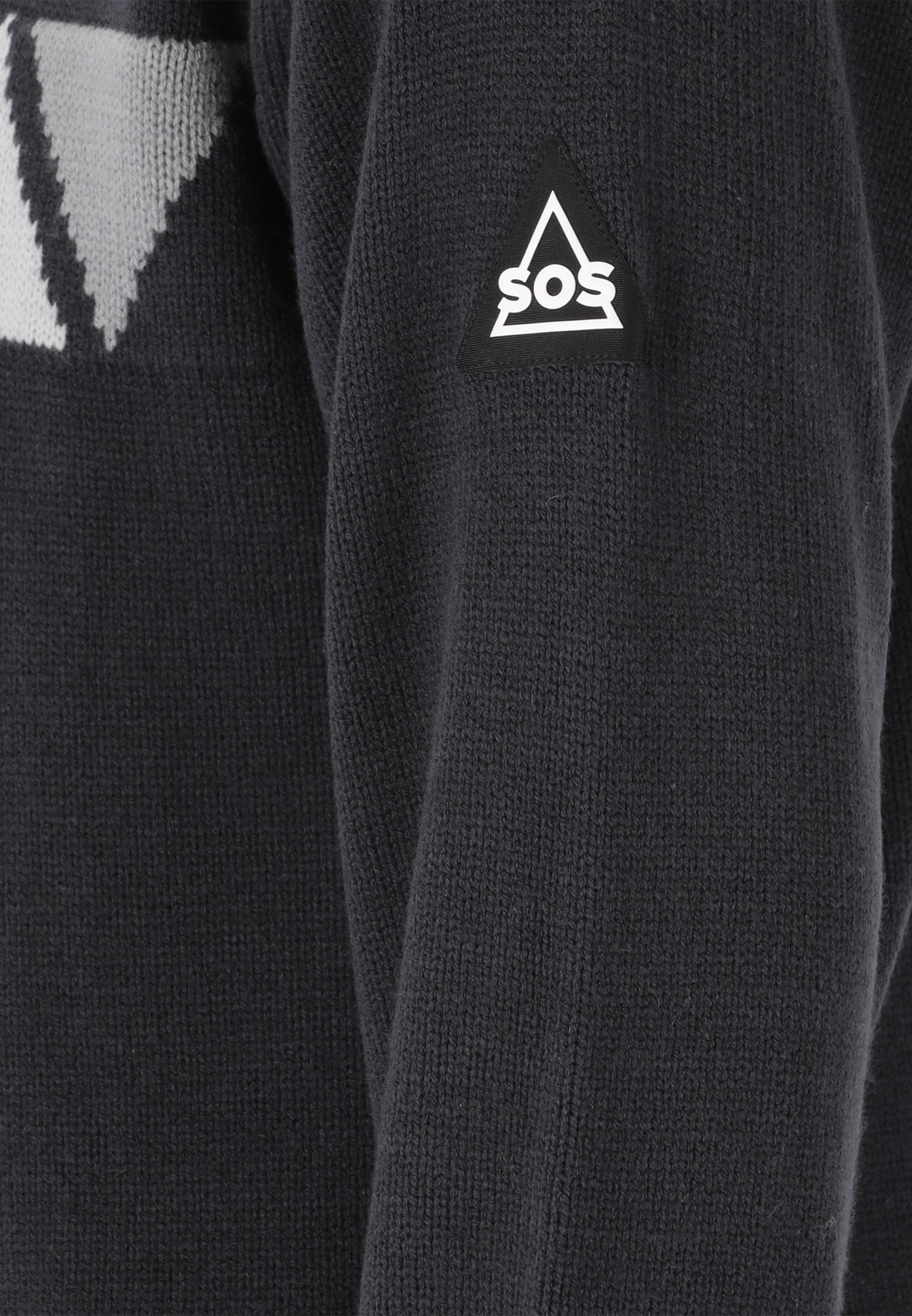 SOS Strickpullover »Aboda«, mit winddichter Innenschicht