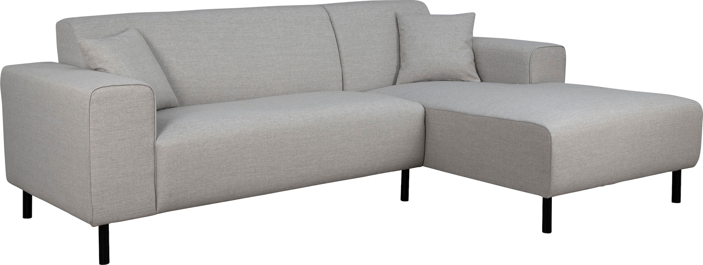 Home affaire Ecksofa »ARROS L-Form mit Wellenunterfederung, Maße B/T/H: 235/163/81 cm« incl. Zierkissen, mit Recamiere rechts/links bestellbar, auch in Cord