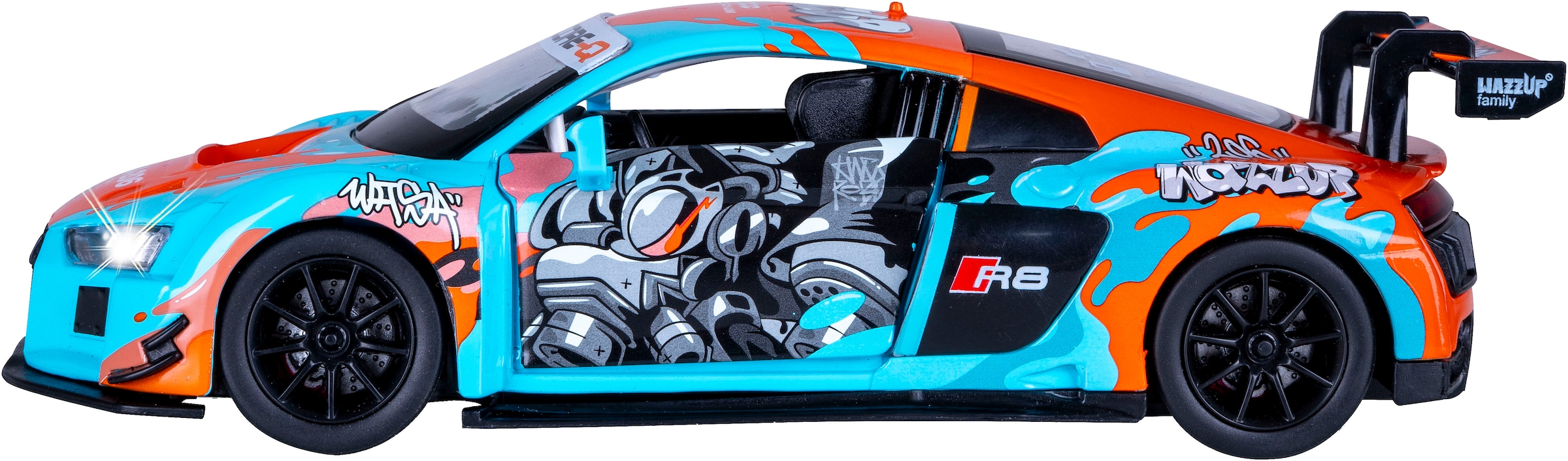 Jamara Spielzeug-Auto »Diecast, Audi R8 LMS blau inklusive Batterien« LED Licht; Maßstab 1:24