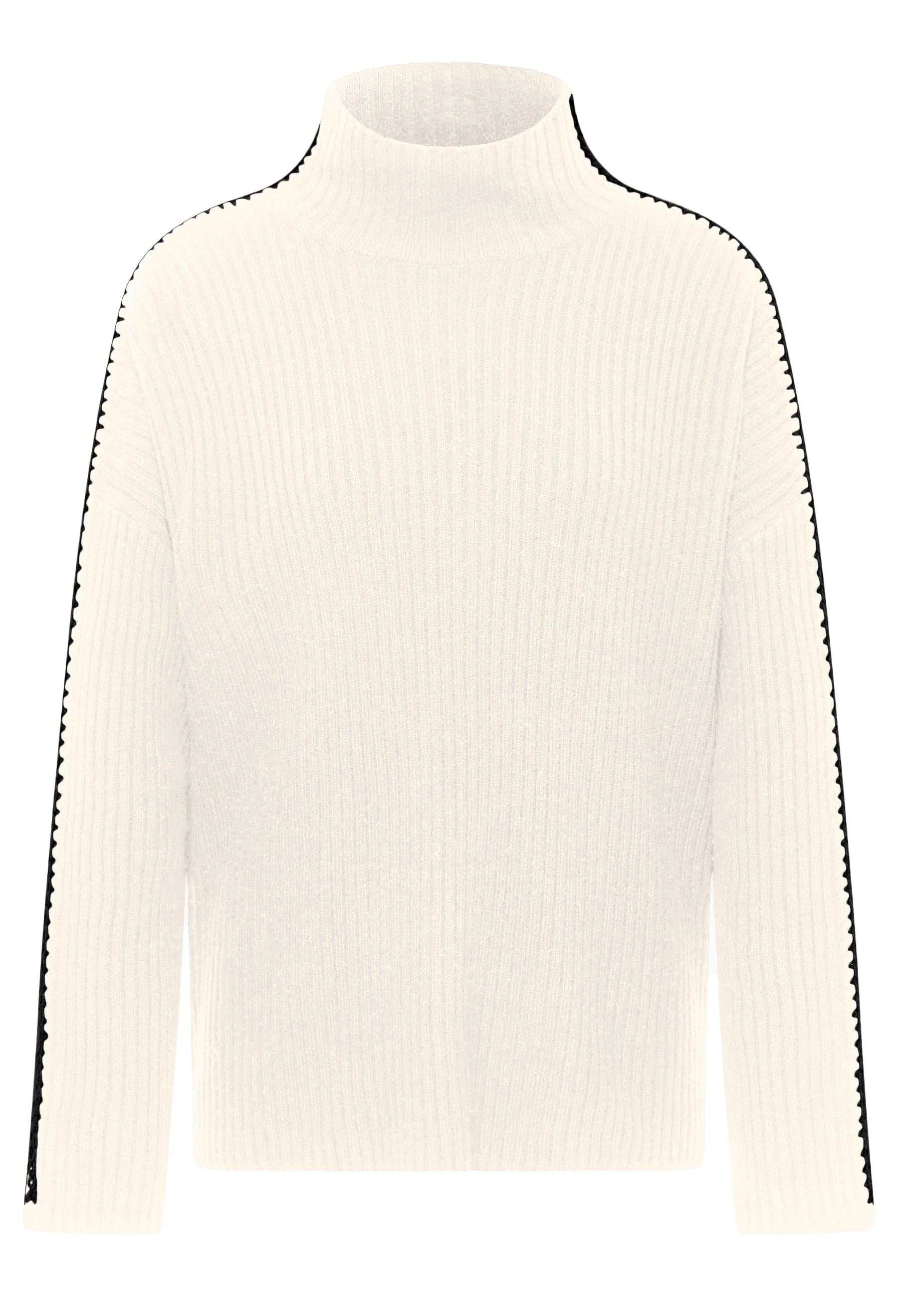 Frieda & Freddies Strickpullover »Pullover«, mit Farb- und Materialkombination