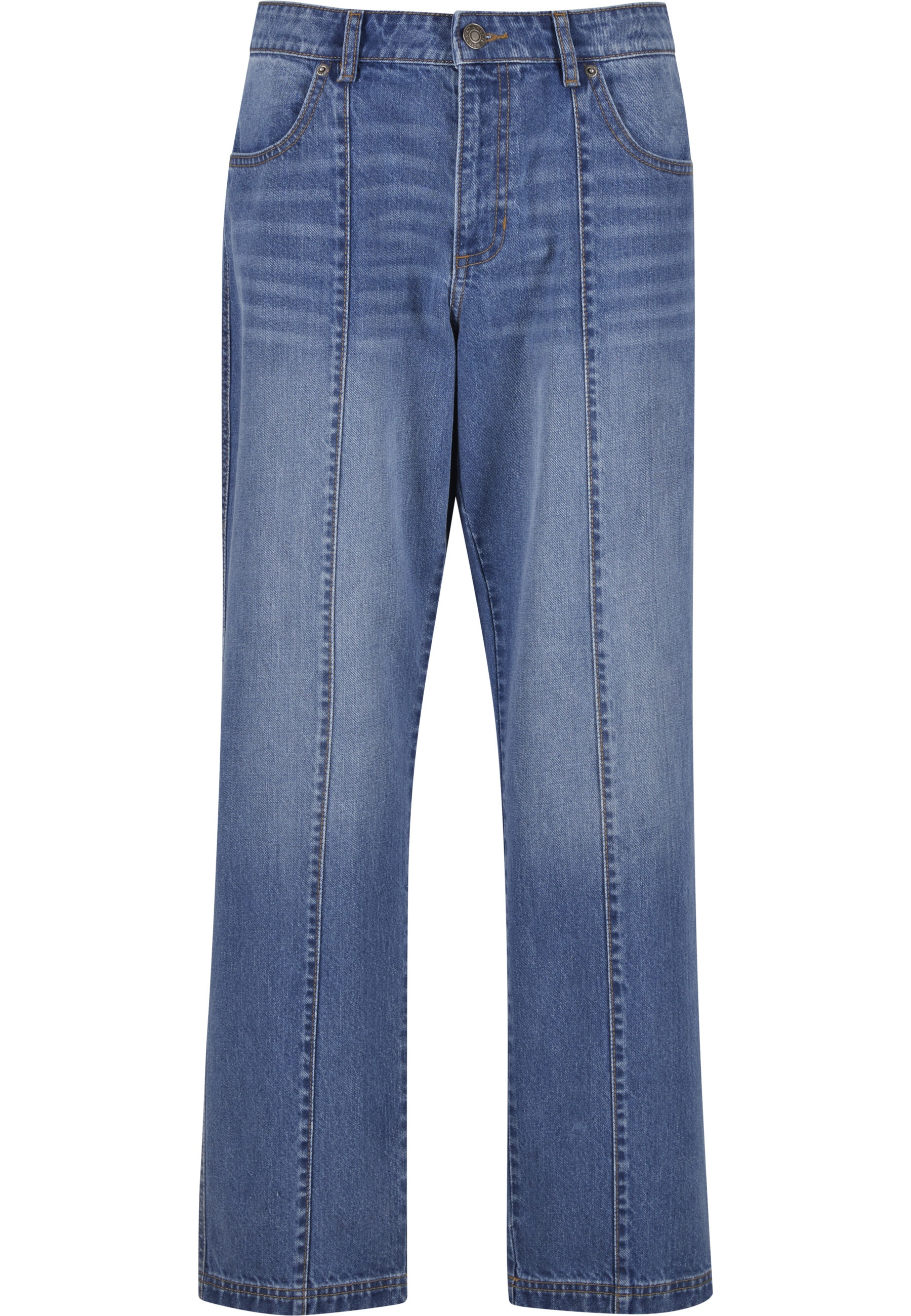 URBAN CLASSICS Bequeme Jeans "Urban Classics Wide Leg Denim With Dividing S günstig online kaufen