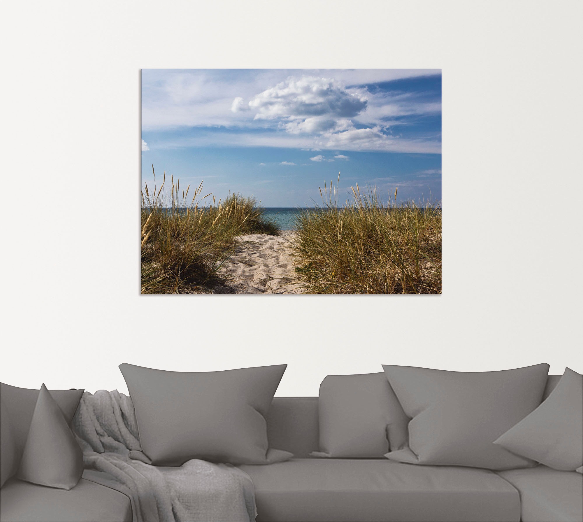 Artland Wandbild »Ostseestrand in Dänemark«, Strand, (1 St.), als Leinwandbild, Poster in verschied. Größen