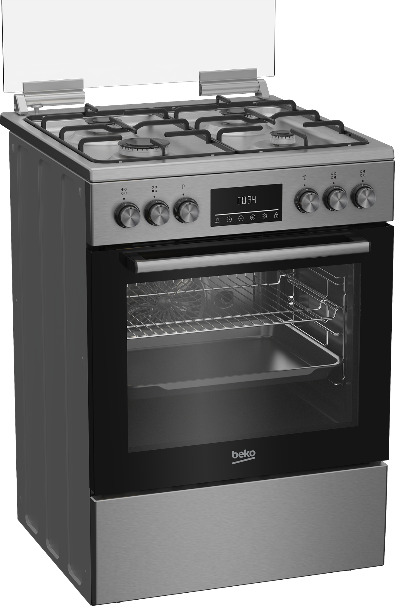 BEKO Gas-Standherd »FBM62320XDSL«, mit Teleskopauszug nachrüstbar