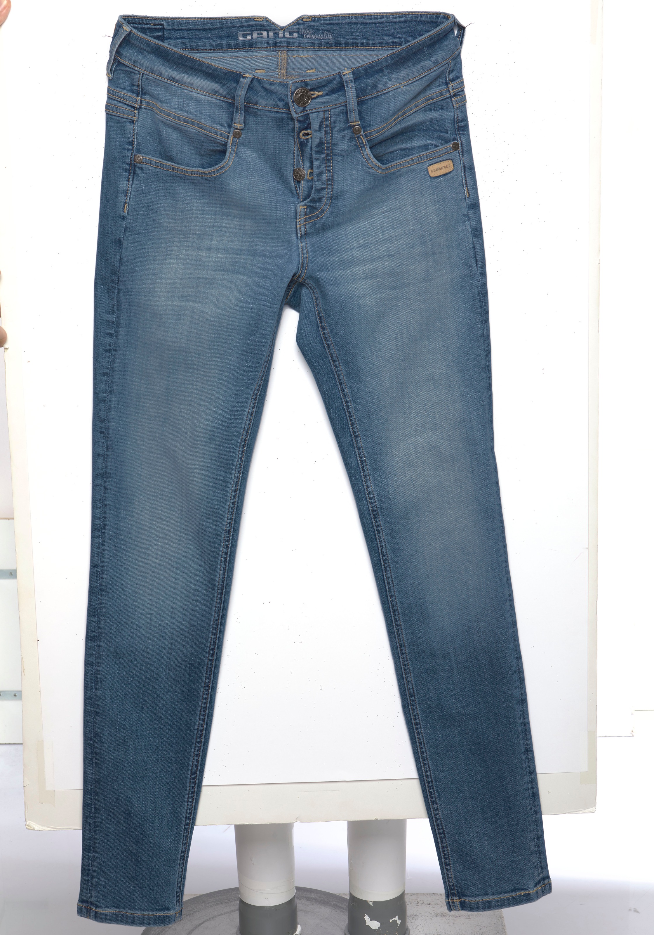 »94Medina«, bestellen | stylischer BAUR mit Skinny-fit-Jeans Knopfleiste offener GANG für halb