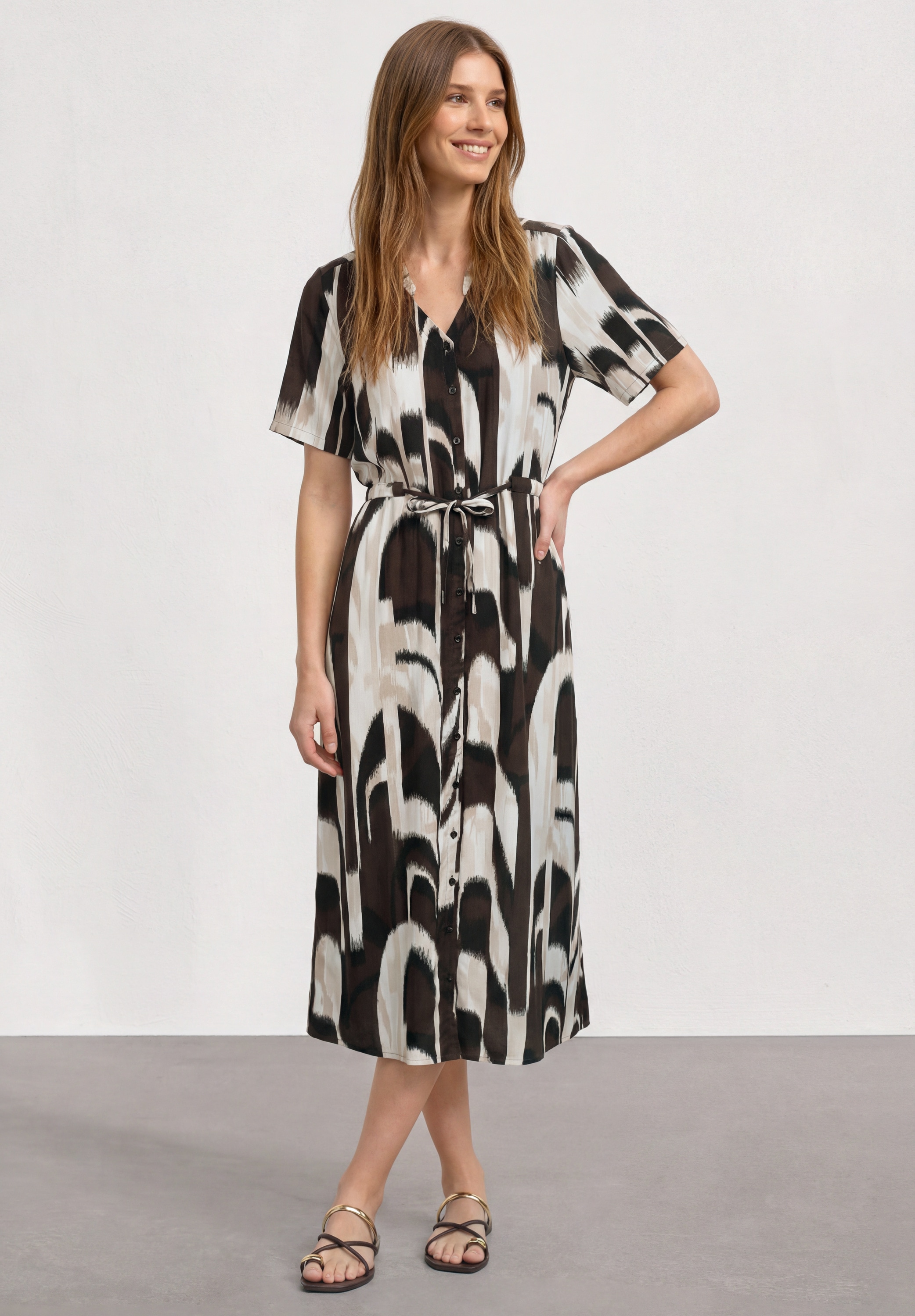STREET ONE Maxikleid Ohne Taschen aus Viskose