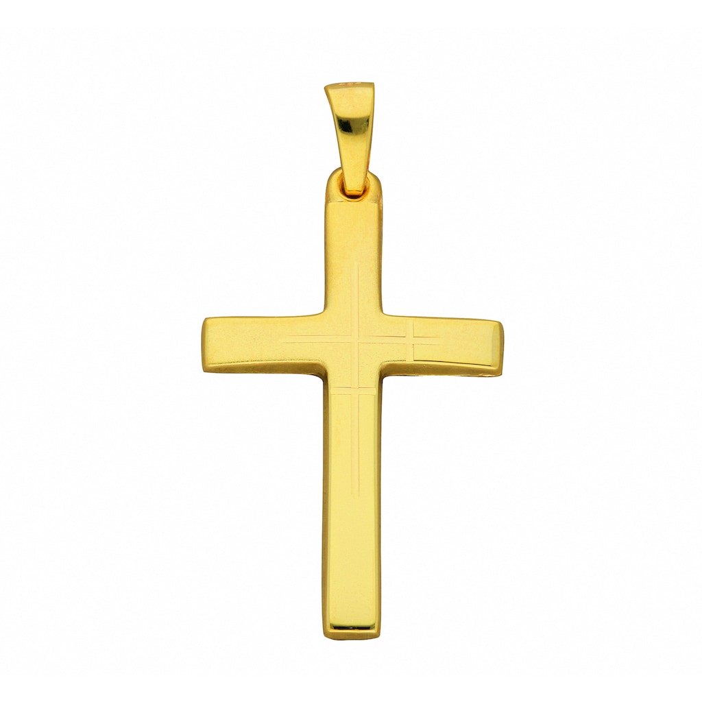 Adelia´s Kette mit Anhänger »585 Gold Kreuz Anhänger«