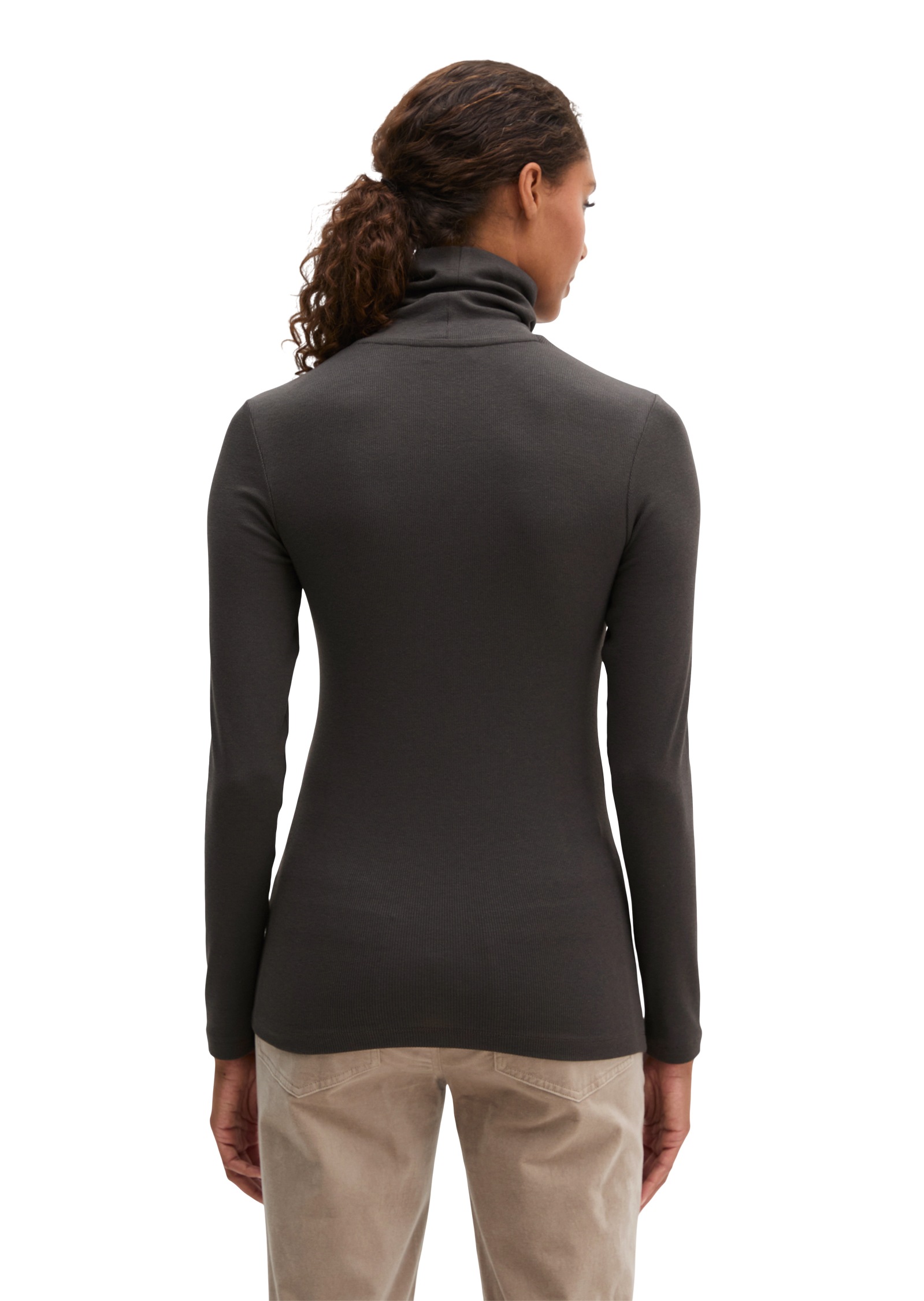 Marc O'Polo Langarmshirt »aus soft geripptem Jersey«