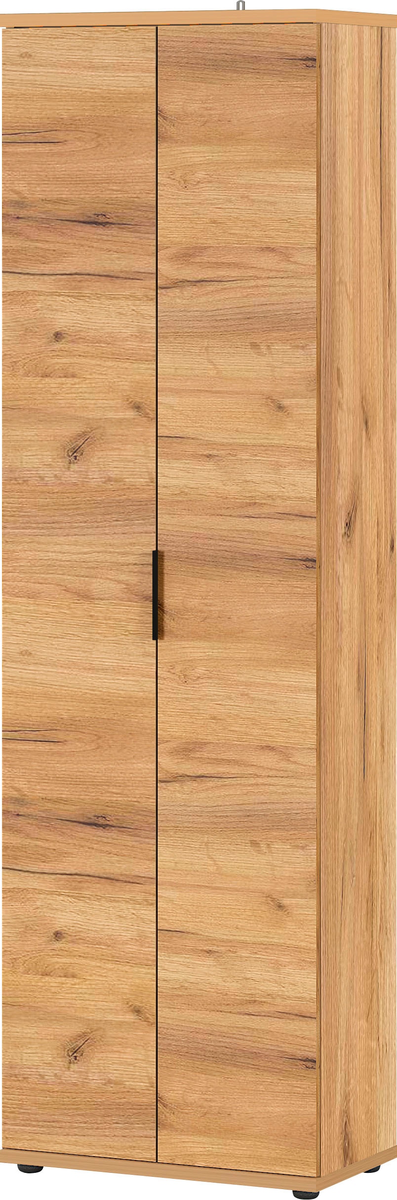 GERMANIA Garderobenschrank "Fremont" Breite: 59 cm, Metallgriffe, verstellb. Böden, ausziehb. Kleiderstange