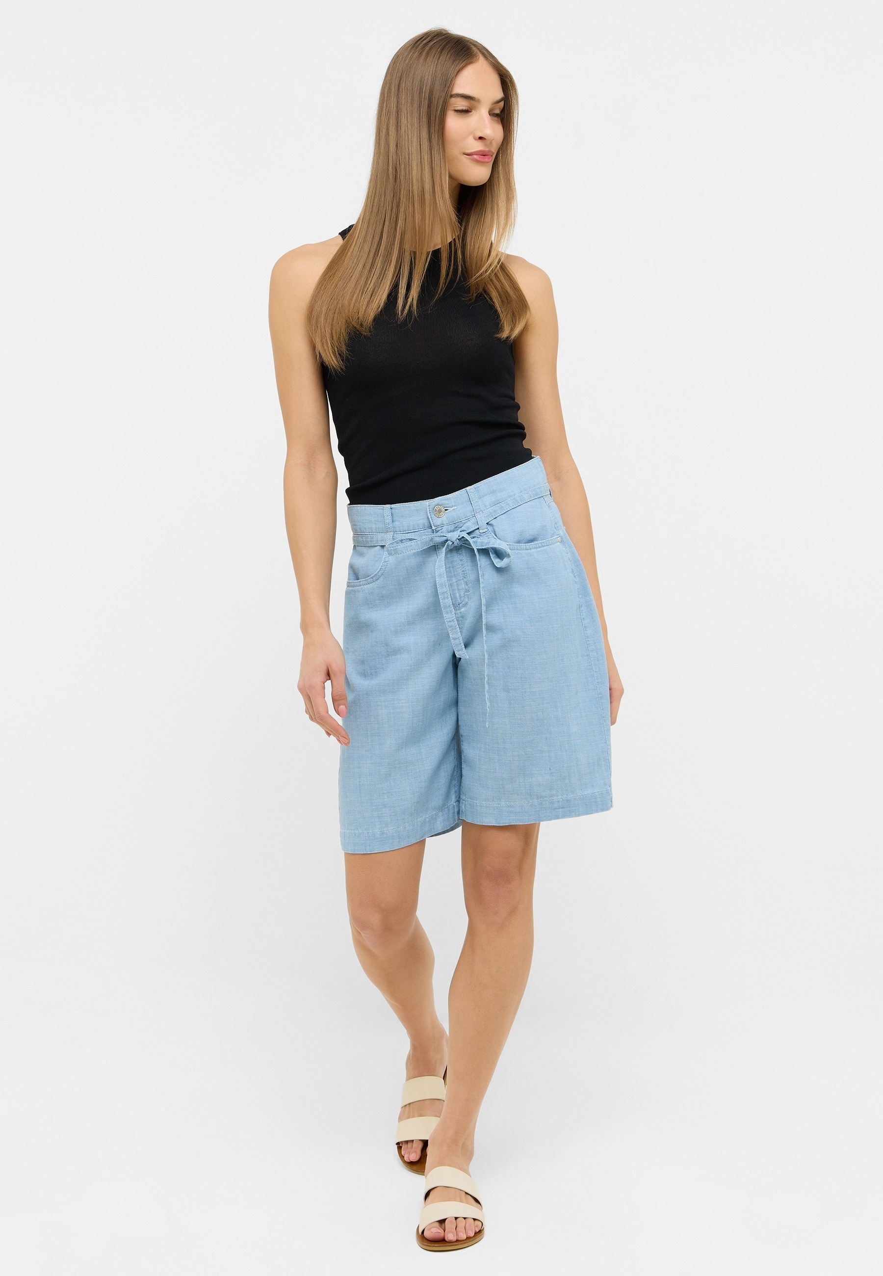 AENGELS Shorts »AENGELS Wide Leg Short Belt«