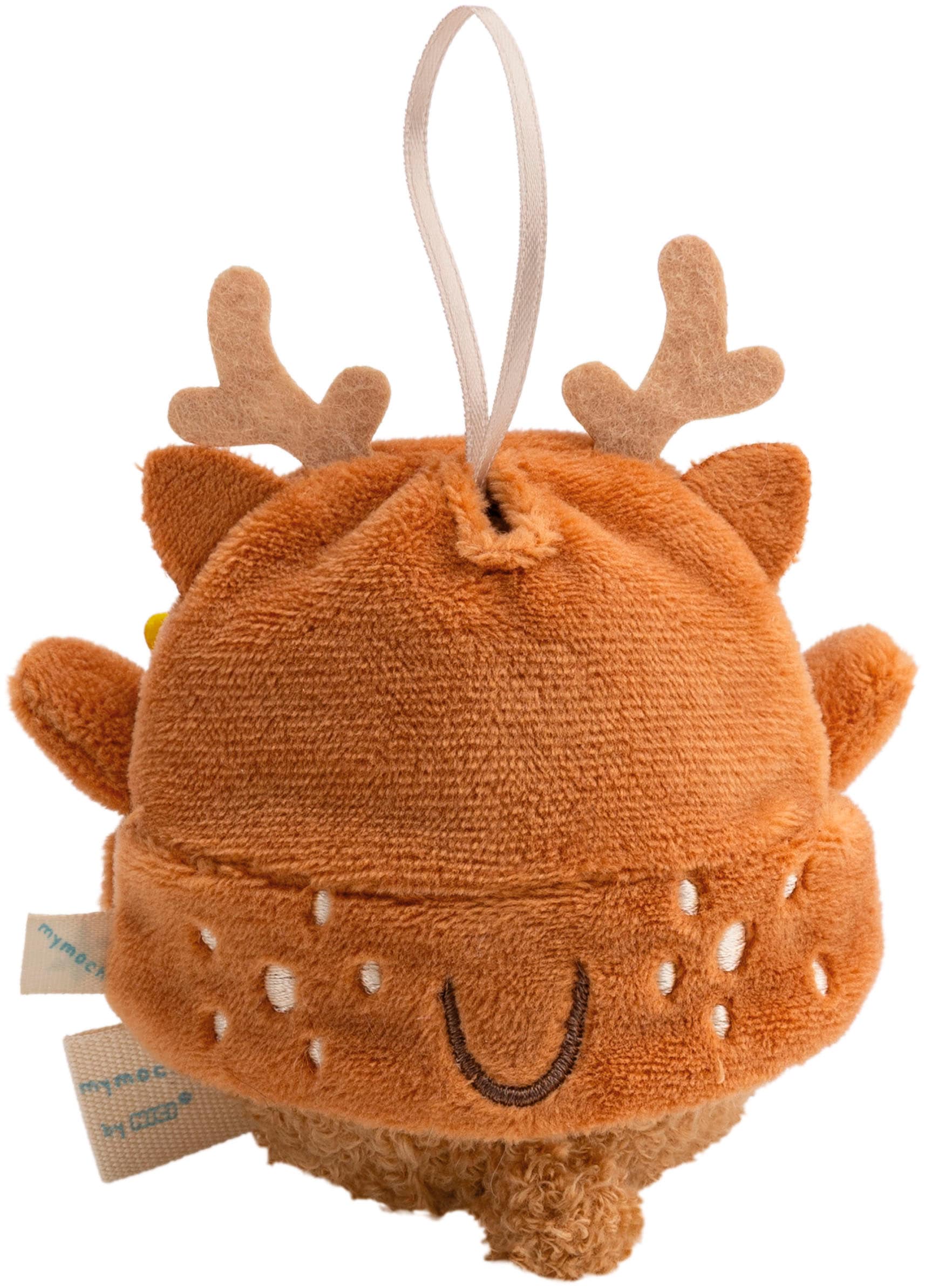 Nici »mymochi, Set Schaf Wools braun 8cm mit Glocke & Rentierkostüm« in Geschenkbox