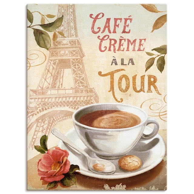 Artland Wandbild »Kaffee in Europa III«, Getränke, (1 St.), als Leinwandbild,  Wandaufkleber oder Poster in versch. Größen kaufen | BAUR