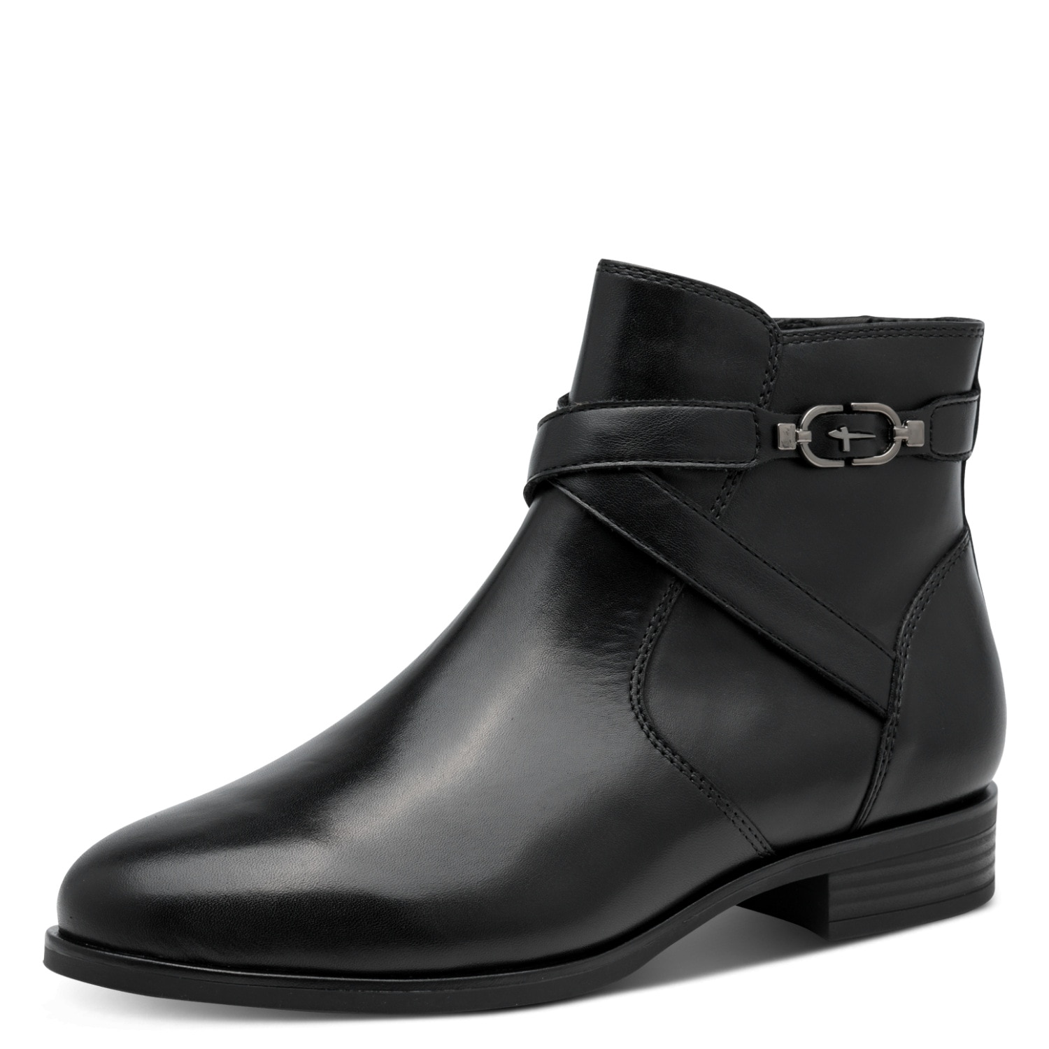 Tamaris Stiefelette Blockabsatz, Basic-Boots mit dezentem Zierriemen