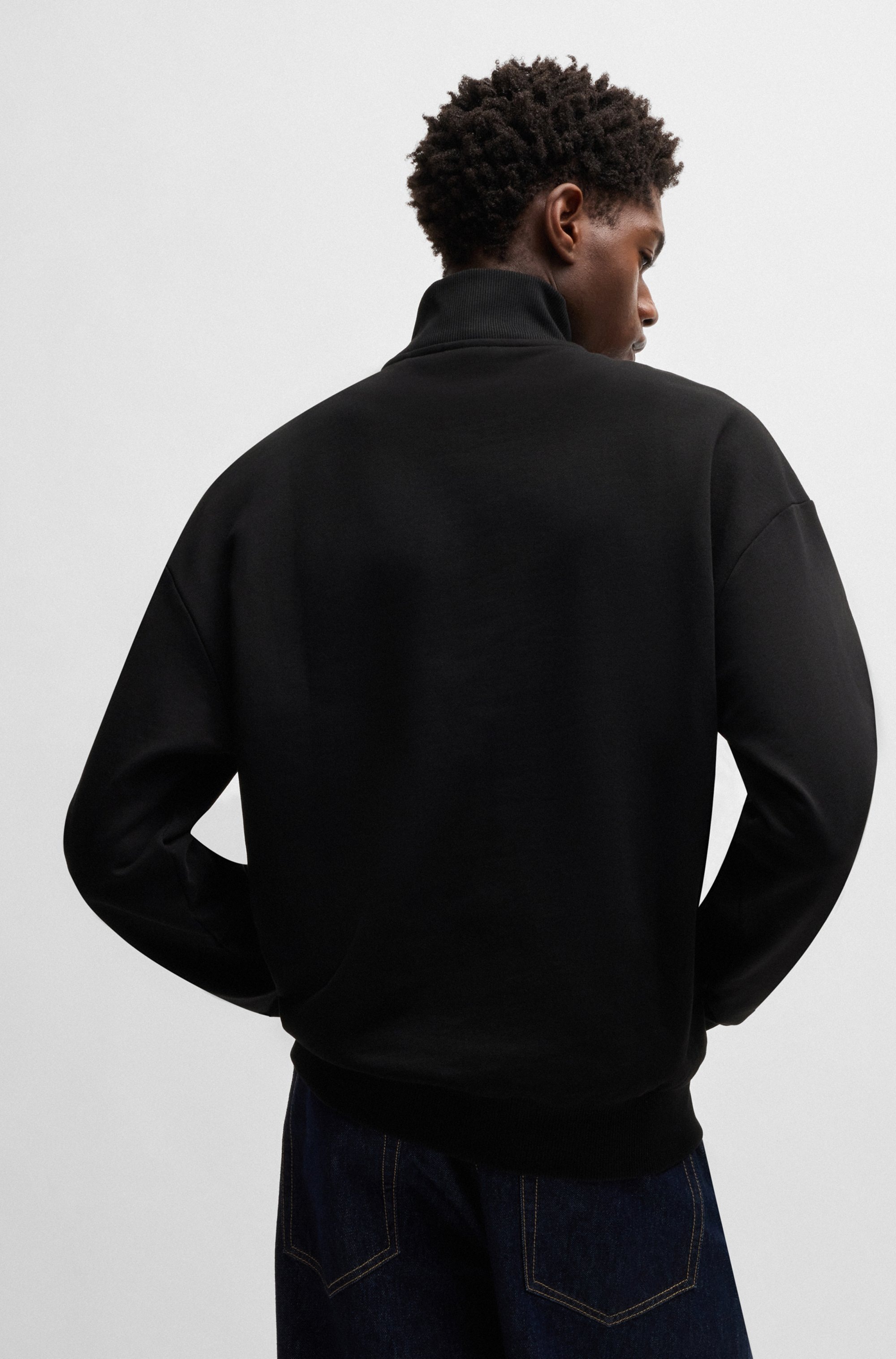 HUGO Blue Sweatshirt "Neeler", mit Troyerkragen günstig online kaufen