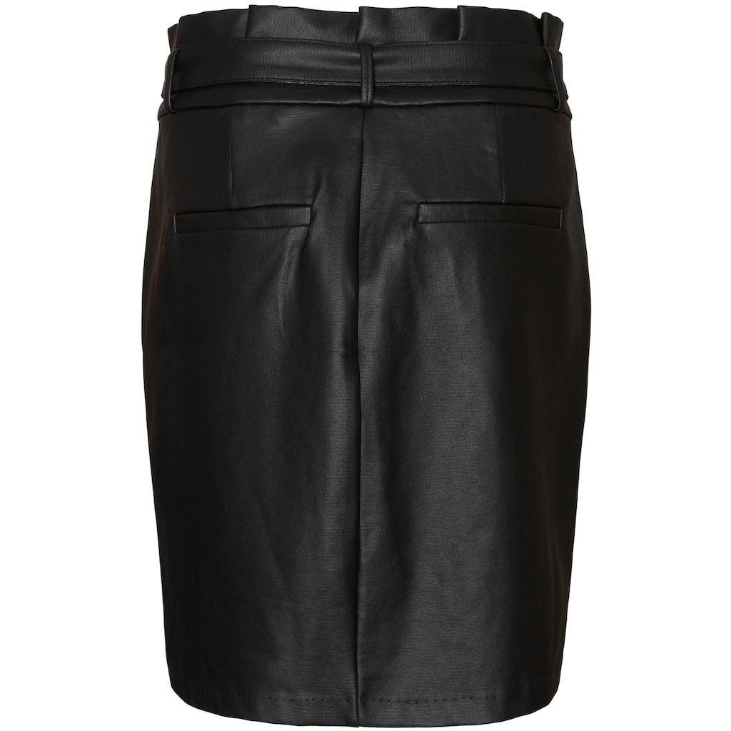 Vero Moda Lederimitatrock »VMEVA HR PAPERBAG SHORT COATED SKT«