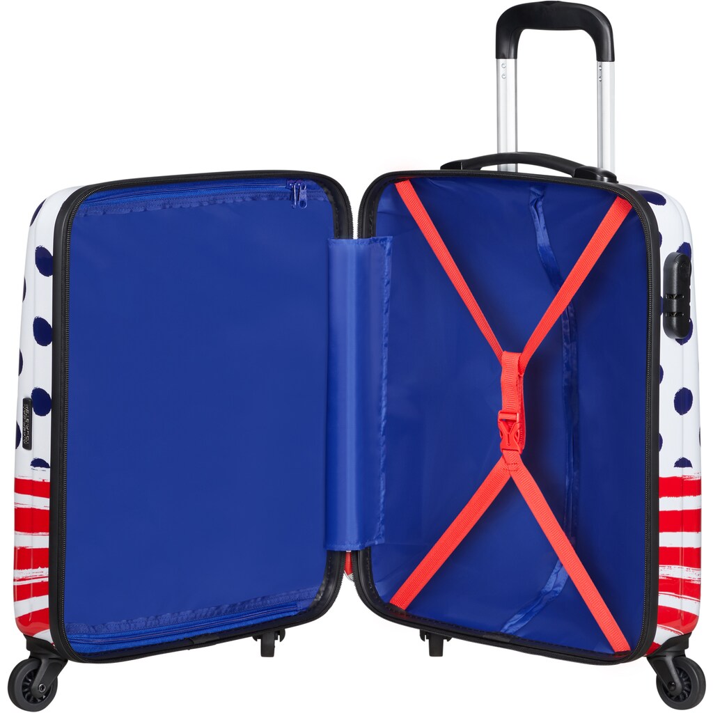 American Tourister® Hartschalen-Trolley »Disney Legends, Minnie Blue Dots, 75 cm«, 4 Rollen