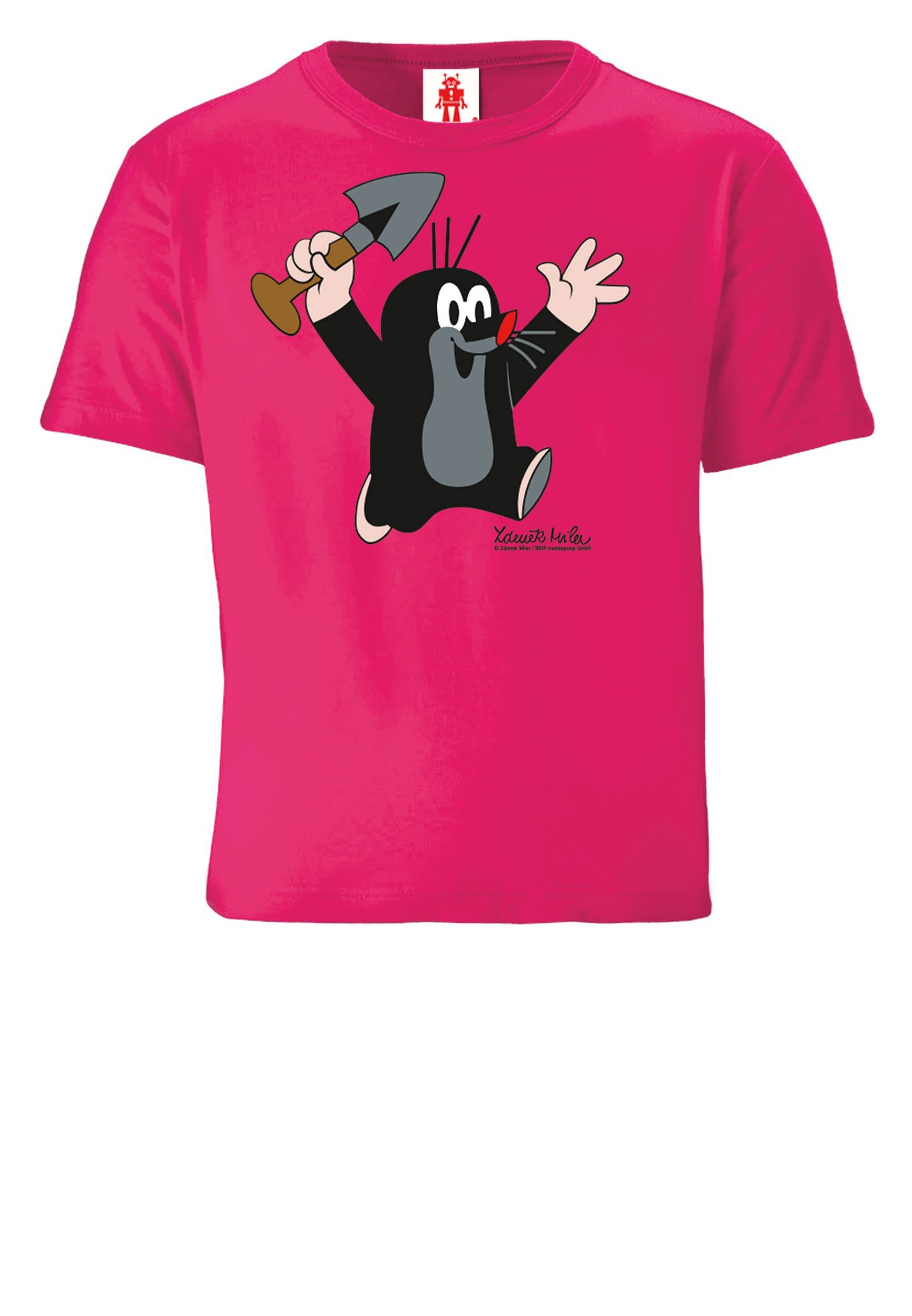 LOGOSHIRT T-Shirt »Der kleine Maulwurf - Juhu« mit buntem Print