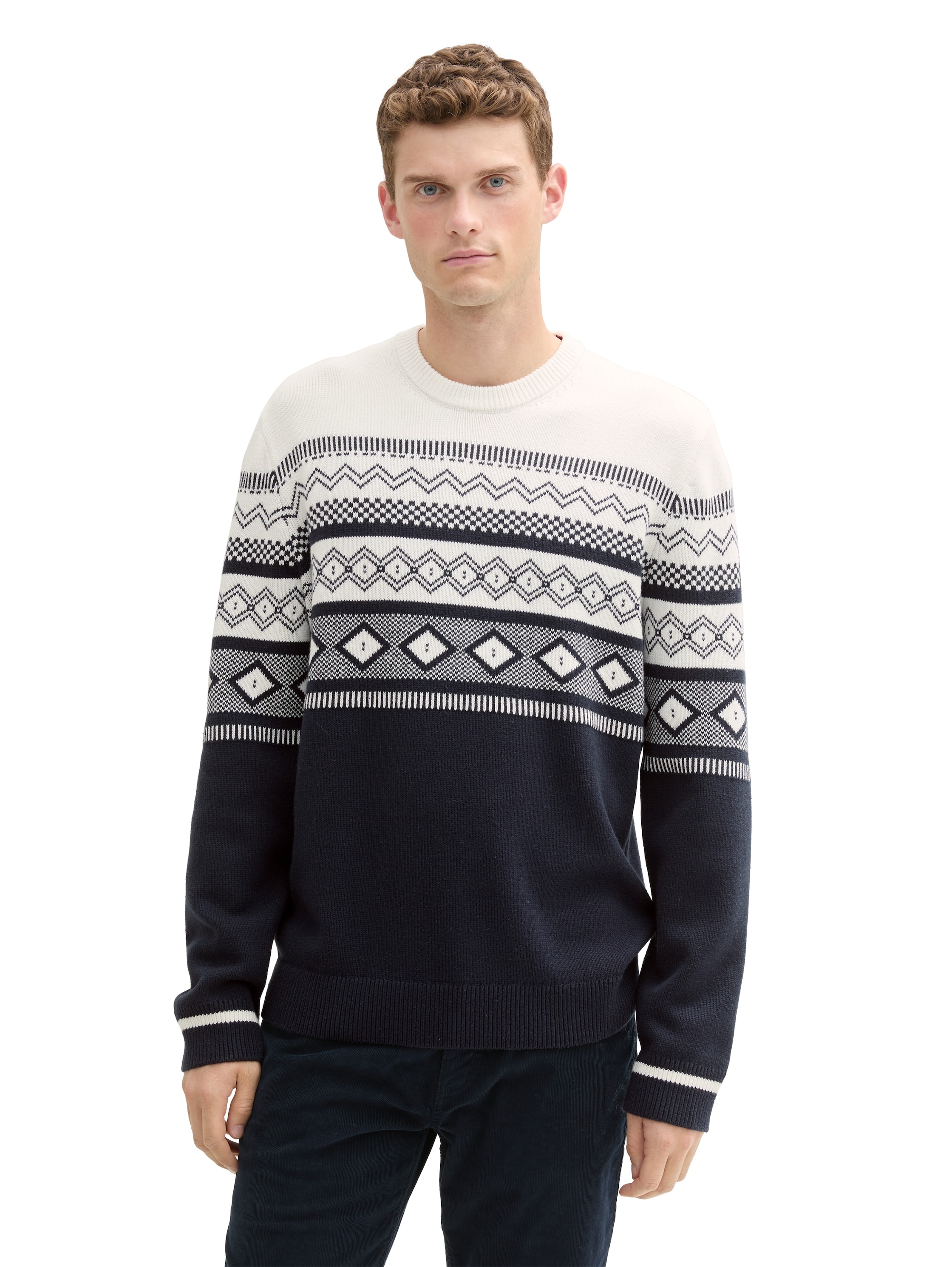 TOM TAILOR Megztinis su Colorblock