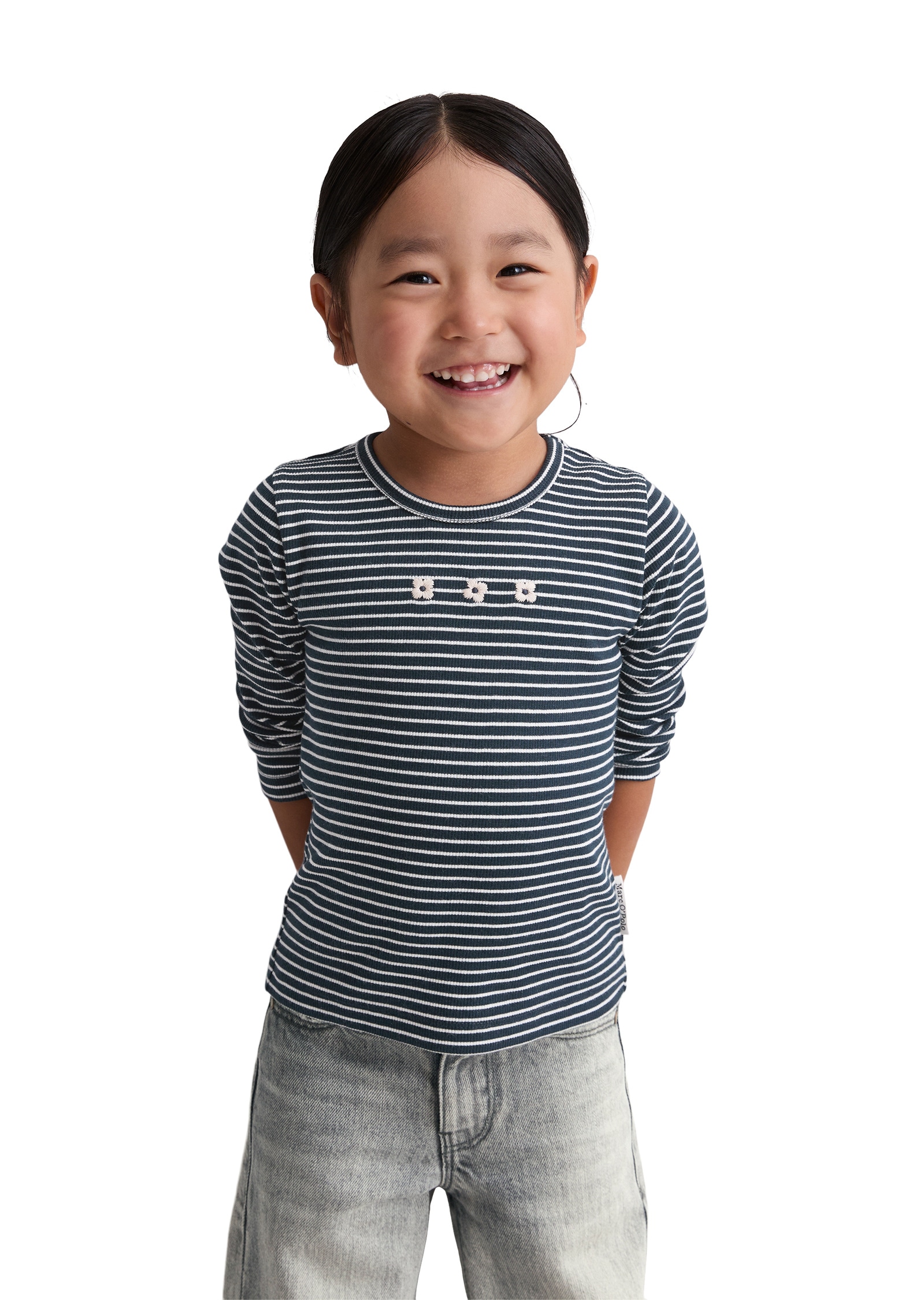 Marc O'Polo Langarmshirt »mit feiner Rippstruktur«