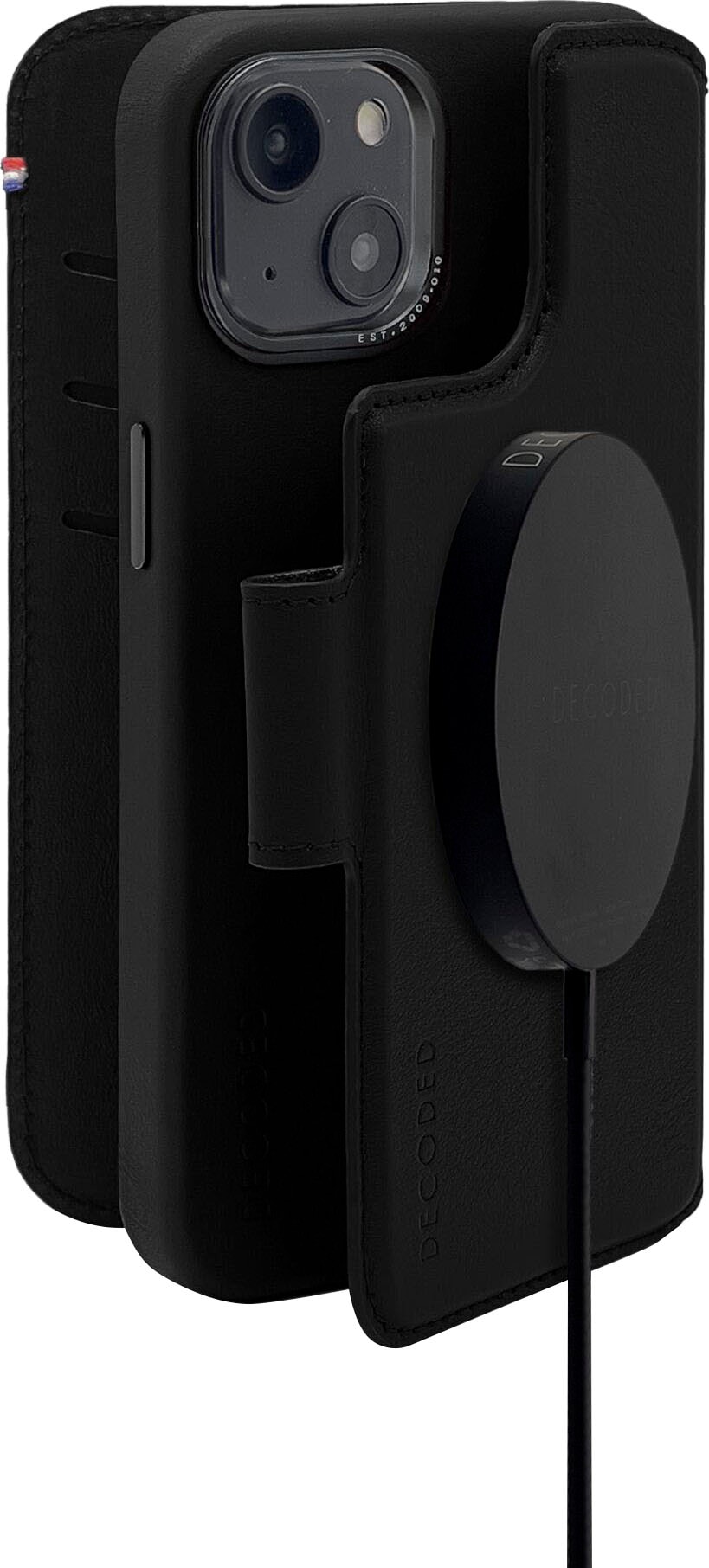 DECODED Smartphone-Hülle »Leather Detachable Wallet iPhone 14 Plus«, iPhone 14 Plus