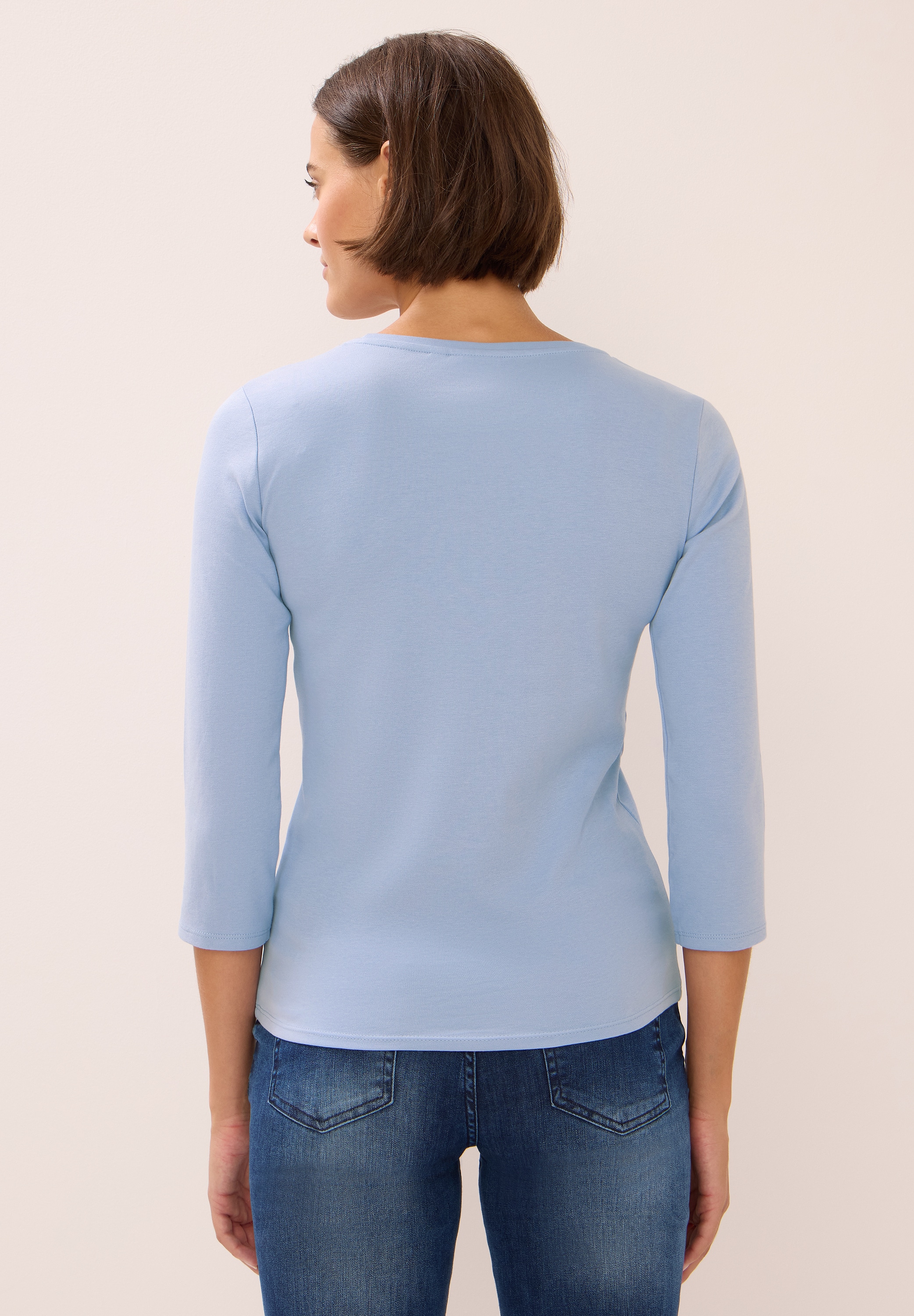 Cecil Rundhalsshirt, aus reiner Baumwolle