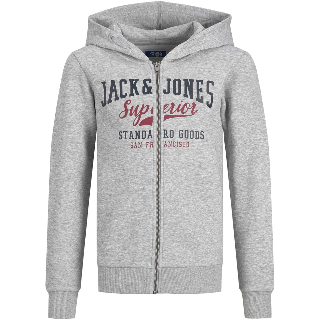 Jack & Jones Junior Sweatjacke »JJELOGO SWEAT ZIP H 2 COL22/23 NOOS JNR«