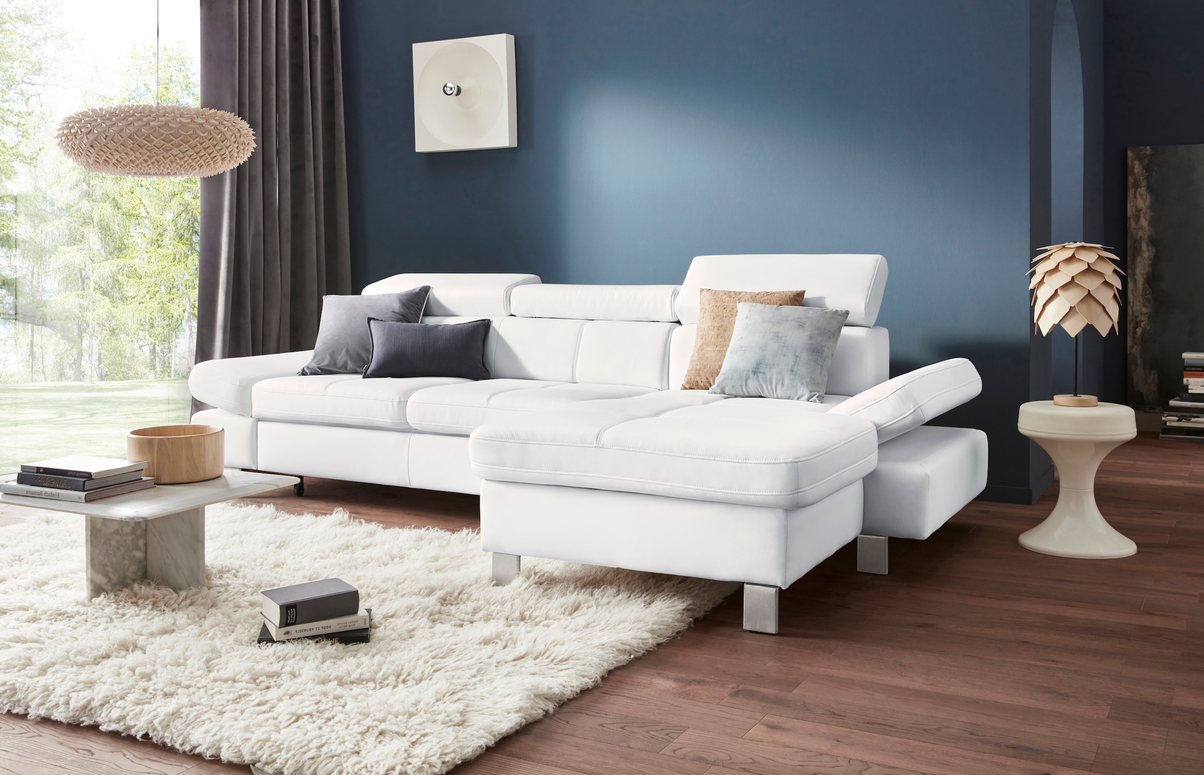 exxpo - sofa fashion Ecksofa "Fiji, hochwertige Detailverarbeitung, Breite günstig online kaufen