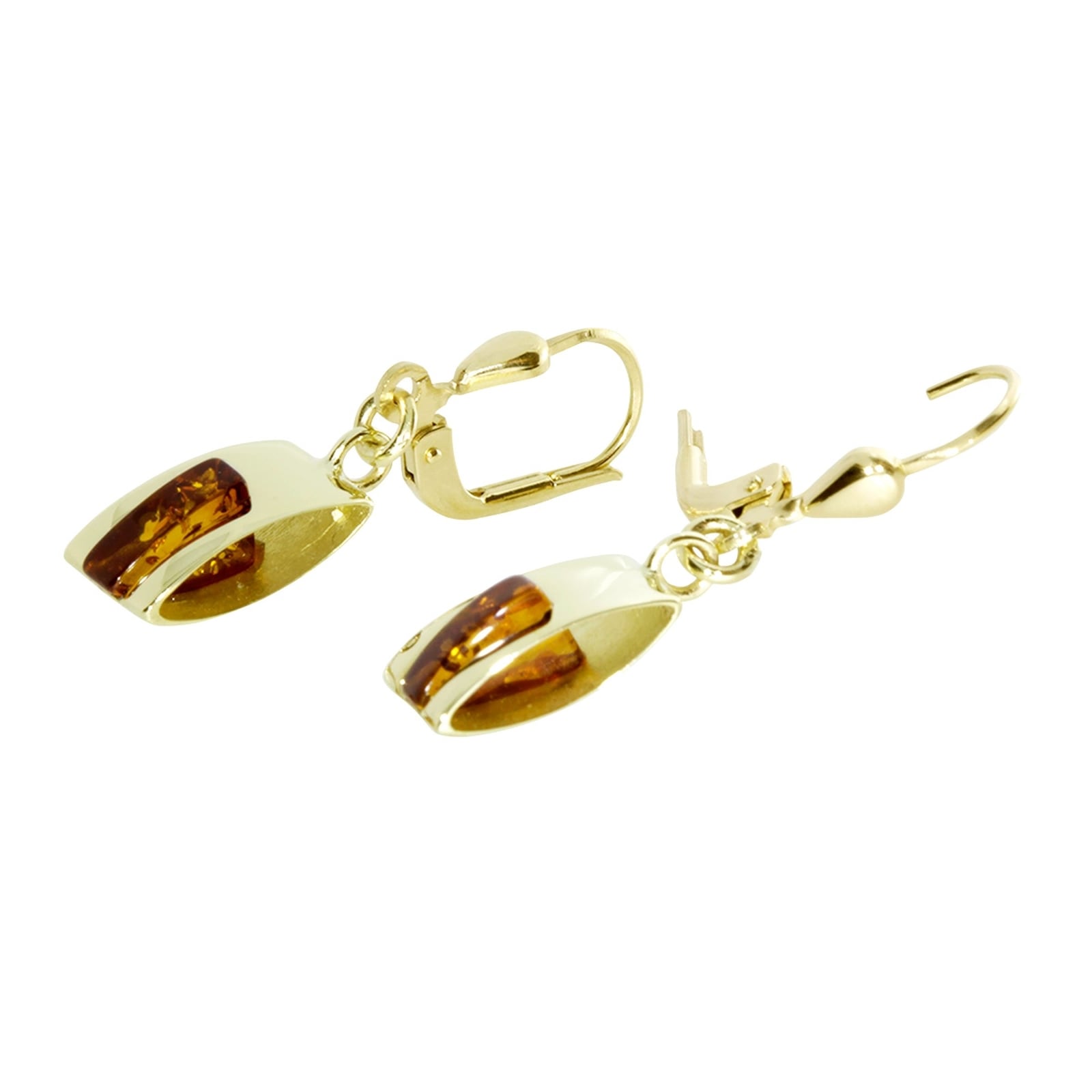 OSTSEE-SCHMUCK Paar Ohrhänger »- Zera - Gold 333/000 - Bernstein«