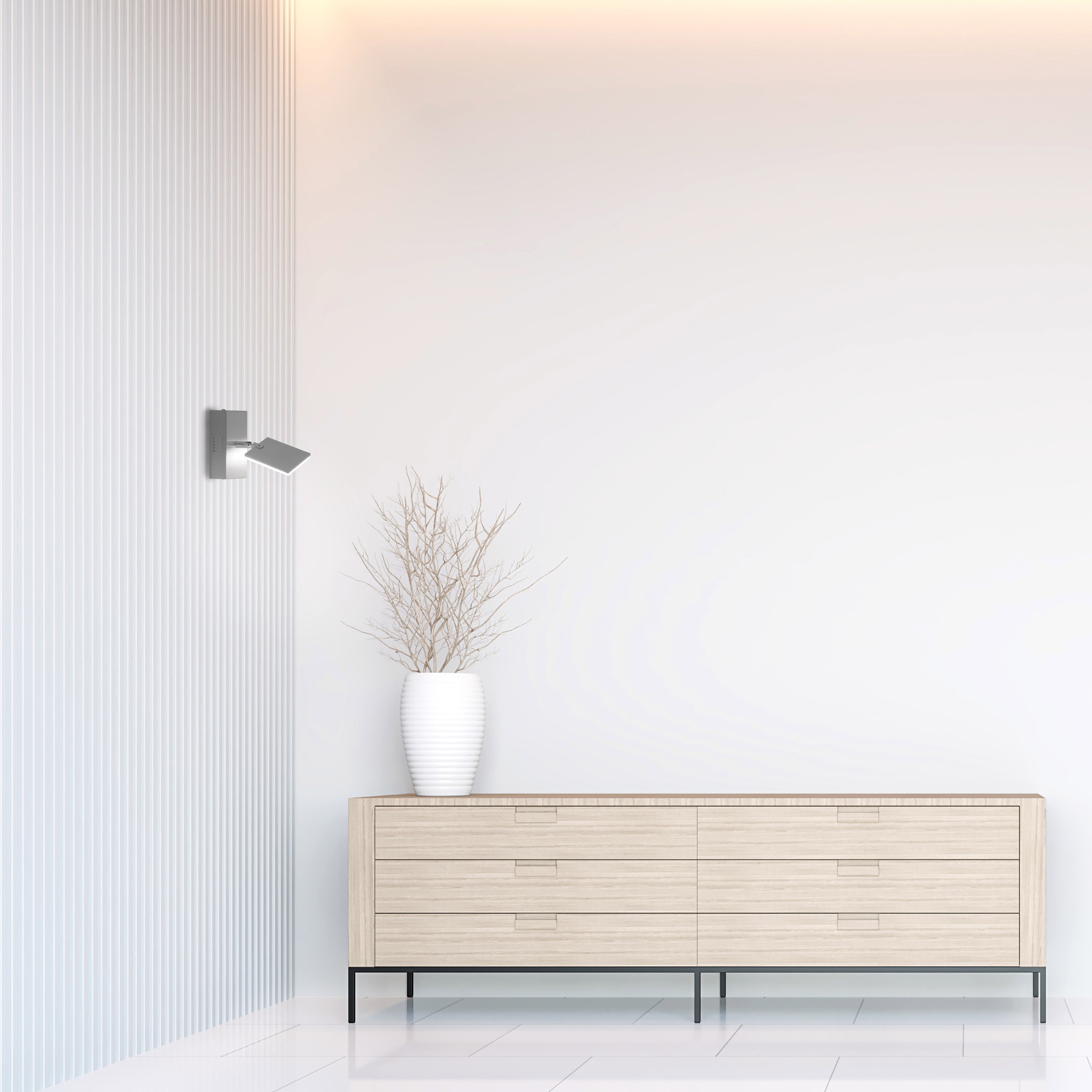 Neuhaus PURE LED Wandleuchte »PURE Mira« LED-Board 1 Stk. warmweiß - kaltweiß Dimmbar, CCT, Wippschalter, Fernbedienung, beweglich