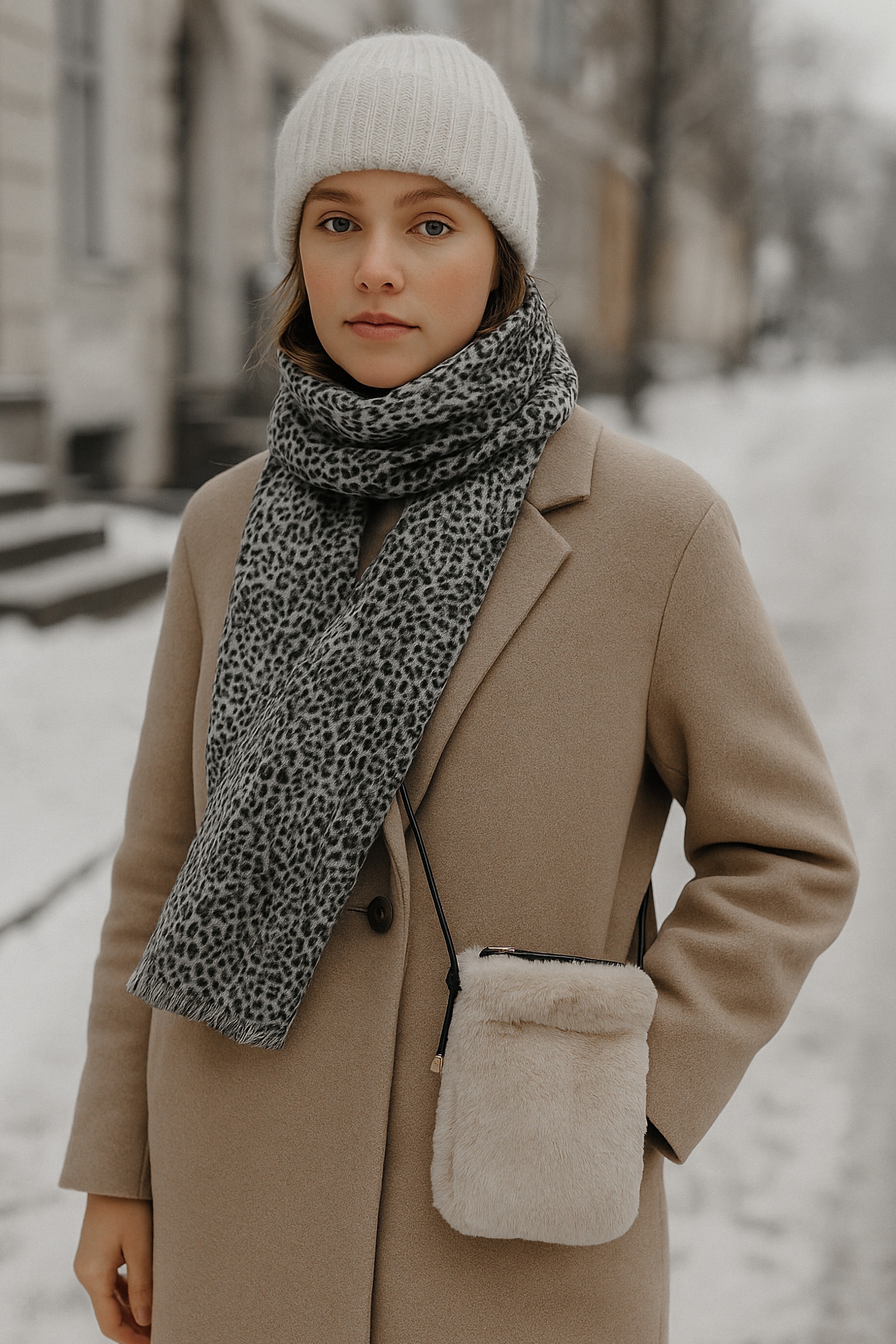 COLLEZIONE ALESSANDRO Umhängetasche »Flauschi« aus Kunstfell mit Riemen