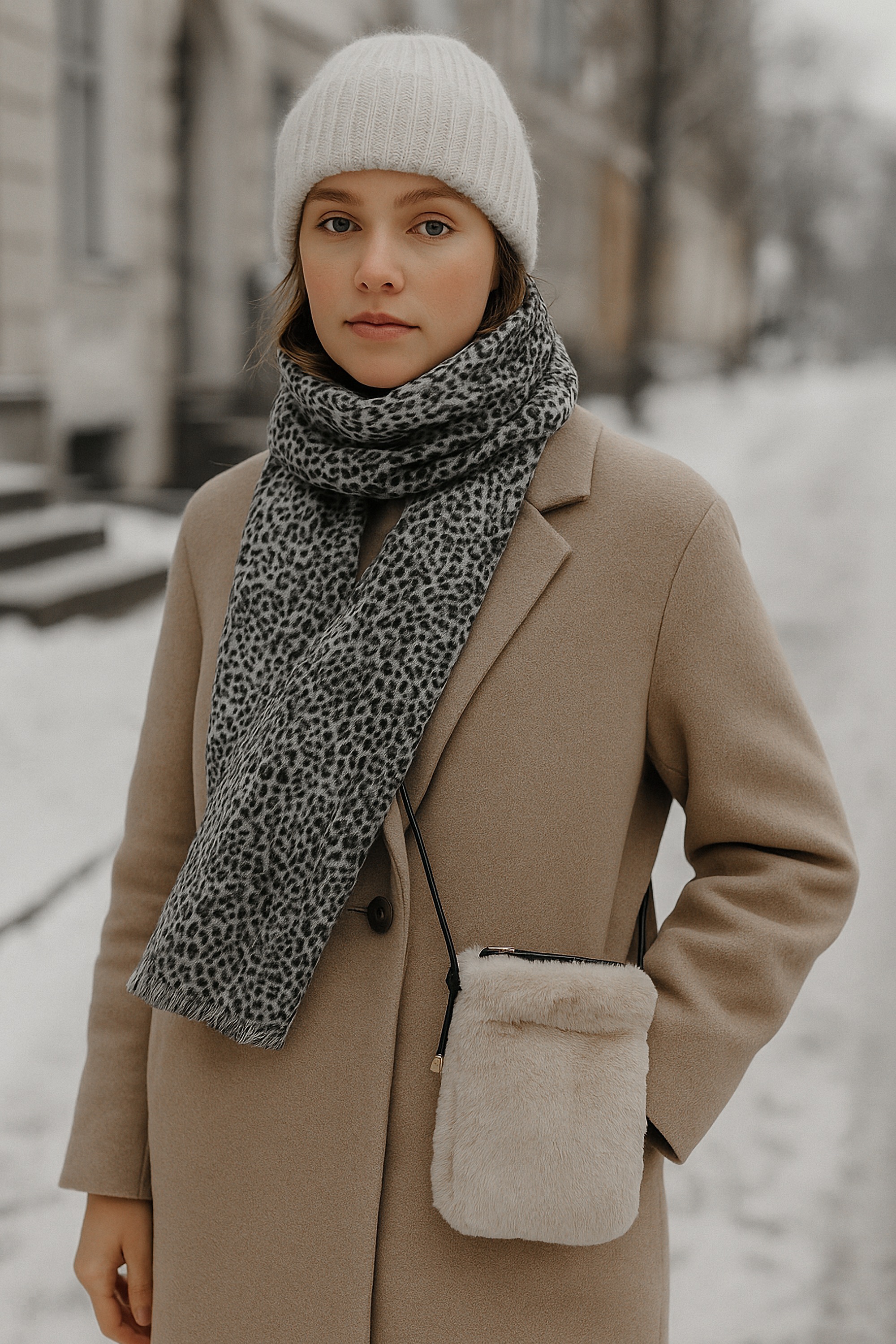 COLLEZIONE ALESSANDRO Umhängetasche "Flauschi" aus Kunstfell mit Riemen günstig online kaufen