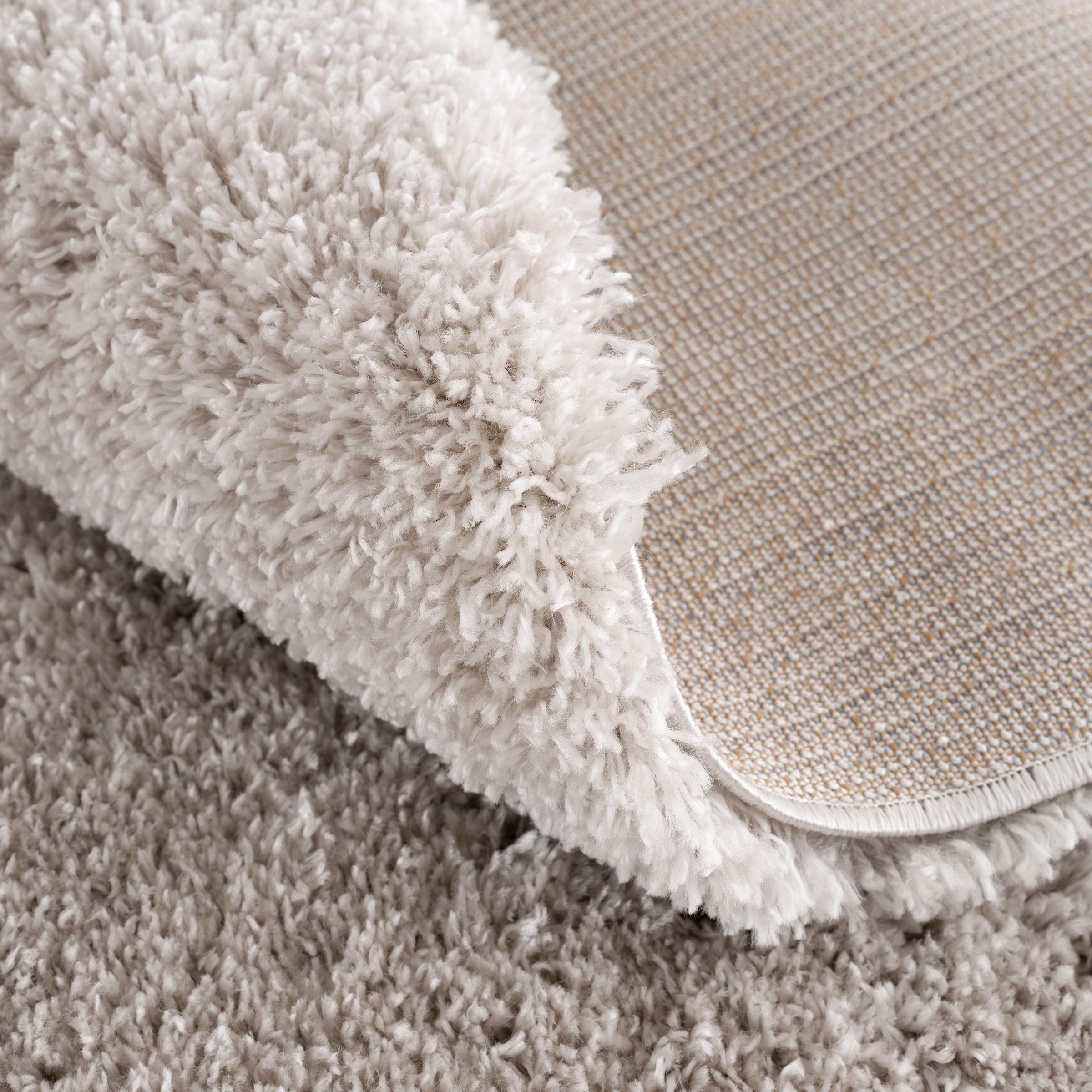 Sanat Hochflor-Teppich »Porto«, rund, 45 mm Höhe, Wohnzimmer, Langflor, Shaggy Teppich
